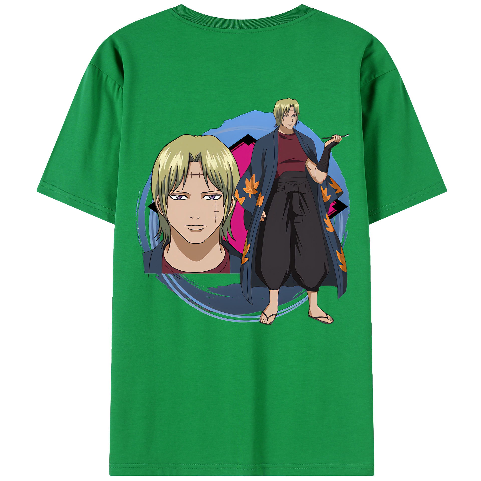 （画像用） ぎんたま 坂田銀時（さかたぎんとき） 神楽 志村新八（しむら しんぱち） GINTAMA Sakata Gintoki Kagura Shimura Shinpachi 綿100％ メンズ半袖Tシャツ（バックプリント） 通気性