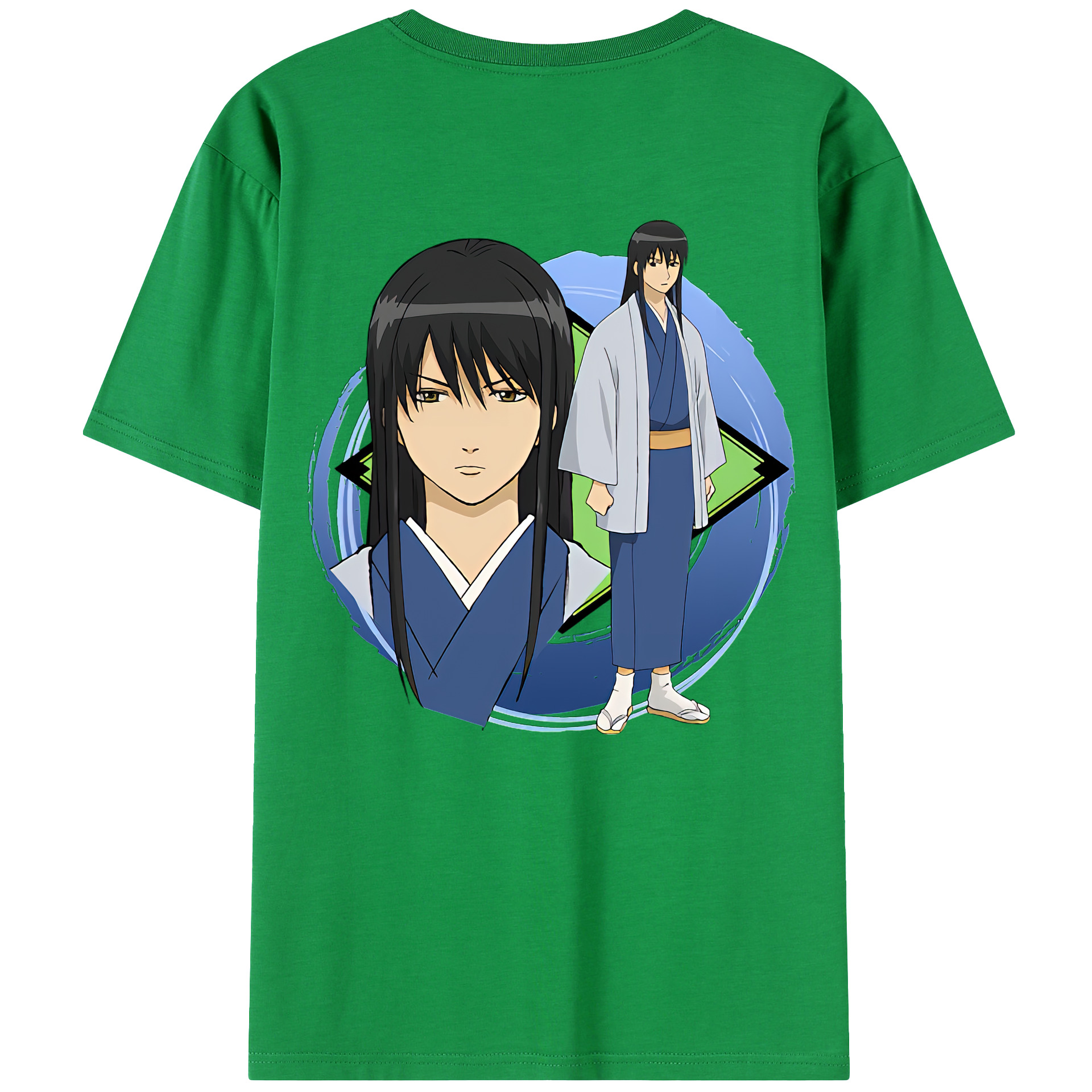 （画像用） ぎんたま 坂田銀時（さかたぎんとき） 神楽 志村新八（しむら しんぱち） GINTAMA Sakata Gintoki Kagura Shimura Shinpachi 綿100％ メンズ半袖Tシャツ（バックプリント） 通気性