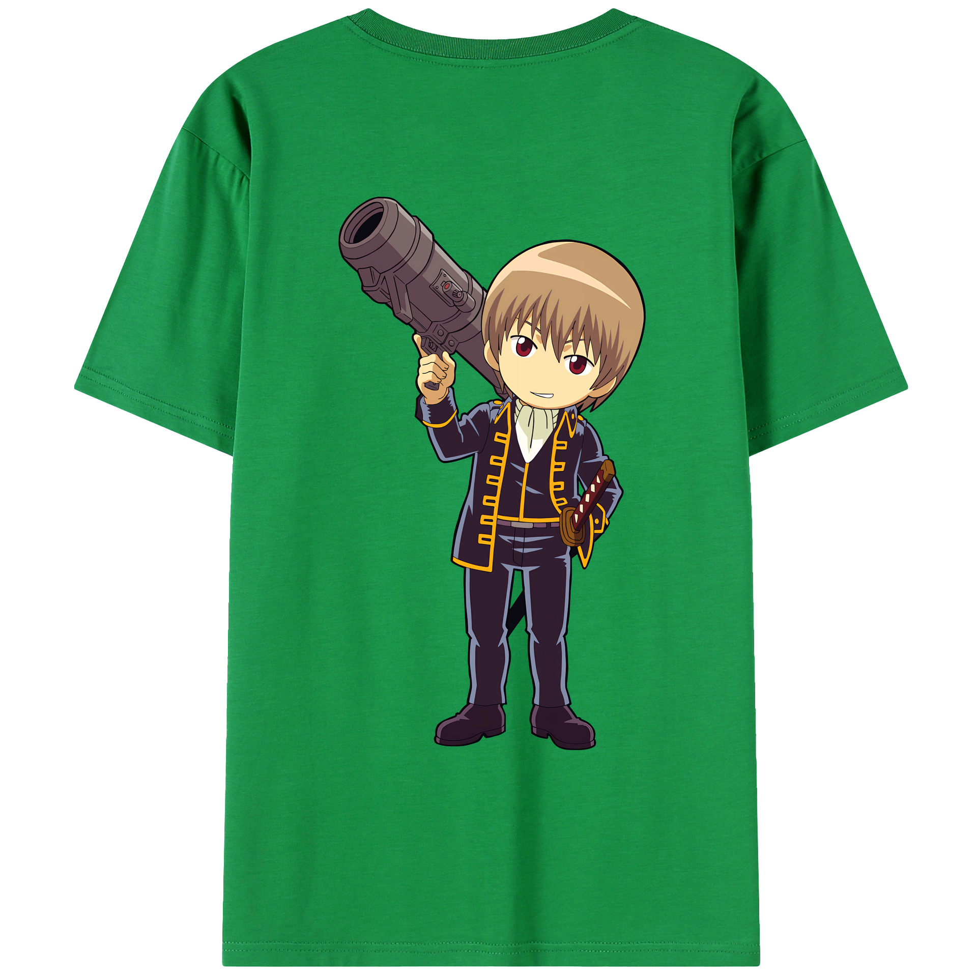 （画像用） ぎんたま 坂田銀時（さかたぎんとき） 神楽 志村新八（しむら しんぱち） GINTAMA Sakata Gintoki Kagura Shimura Shinpachi 綿100％ メンズ半袖Tシャツ（バックプリント） 通気性