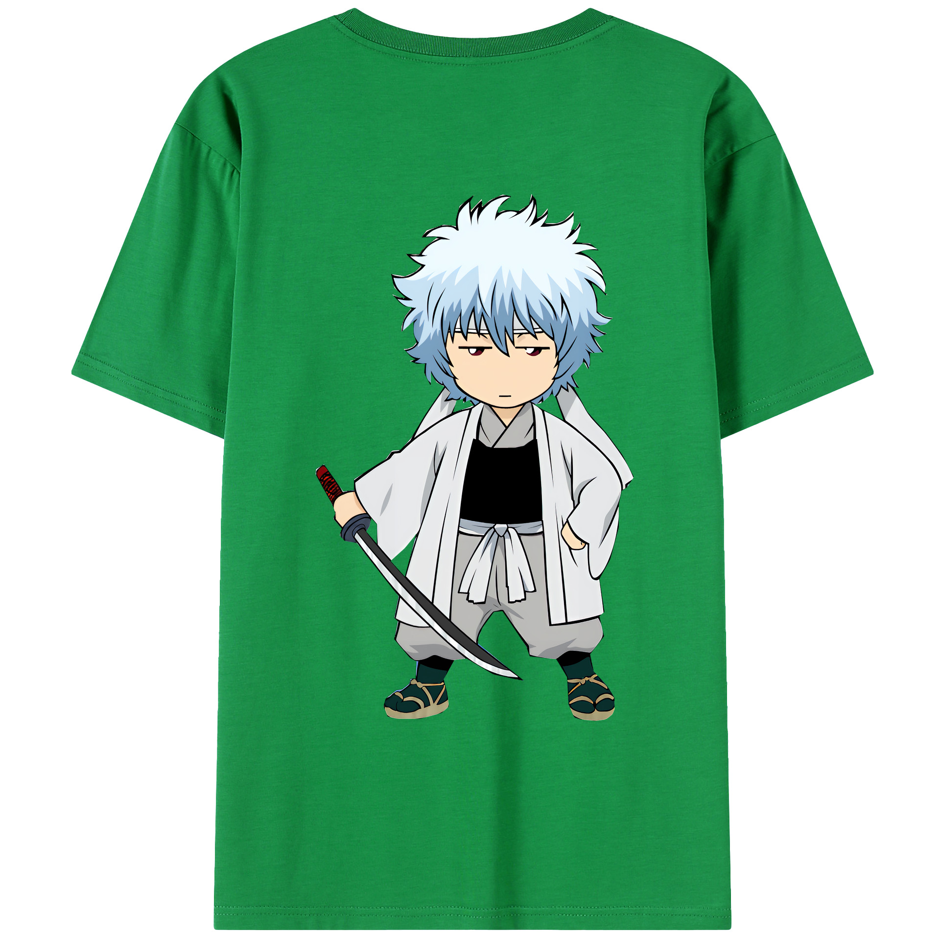 （画像用） ぎんたま 坂田銀時（さかたぎんとき） 神楽 志村新八（しむら しんぱち） GINTAMA Sakata Gintoki Kagura Shimura Shinpachi 綿100％ メンズ半袖Tシャツ（バックプリント） 通気性