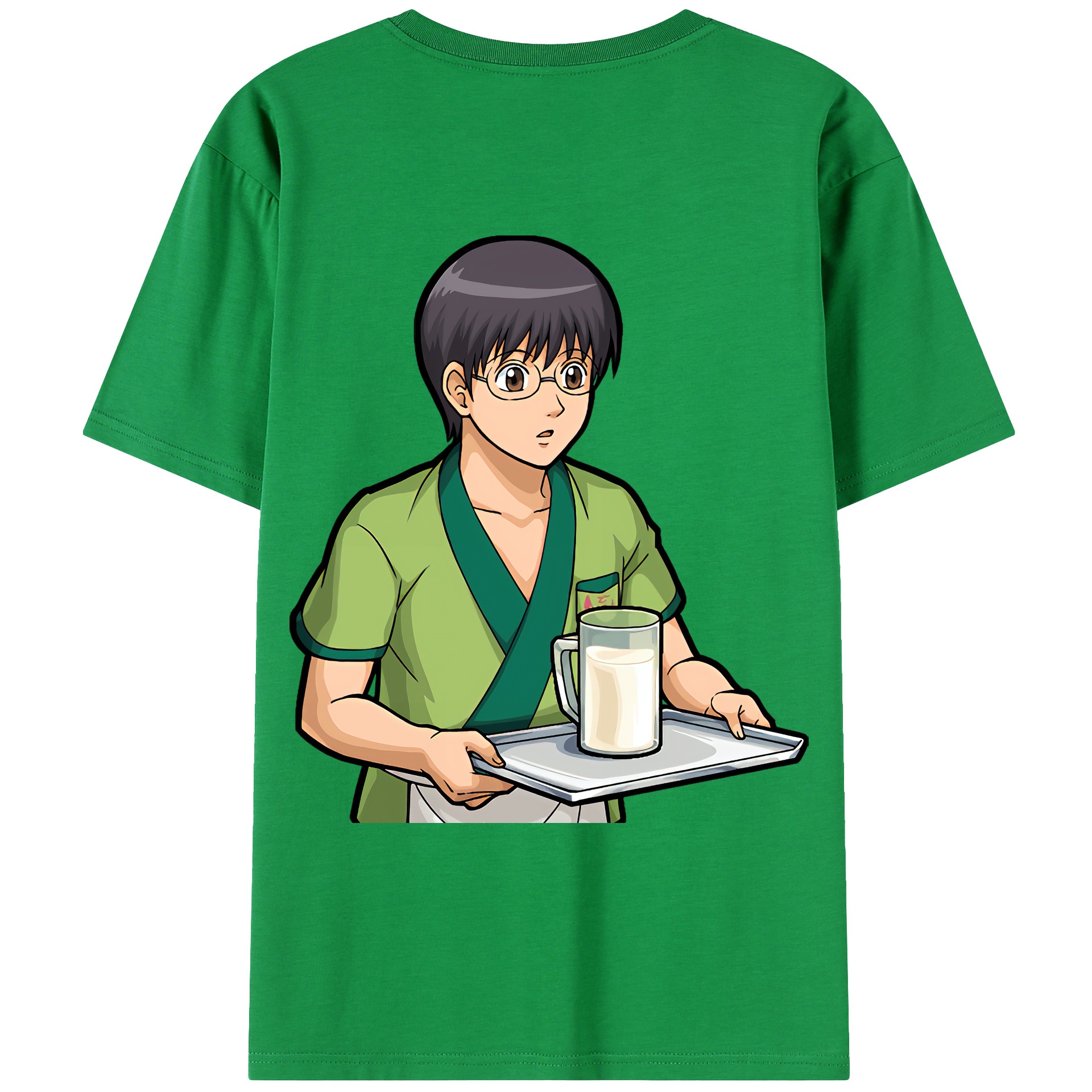 （画像用） ぎんたま 坂田銀時（さかたぎんとき） 神楽 志村新八（しむら しんぱち） GINTAMA Sakata Gintoki Kagura Shimura Shinpachi 綿100％ メンズ半袖Tシャツ（バックプリント） 通気性