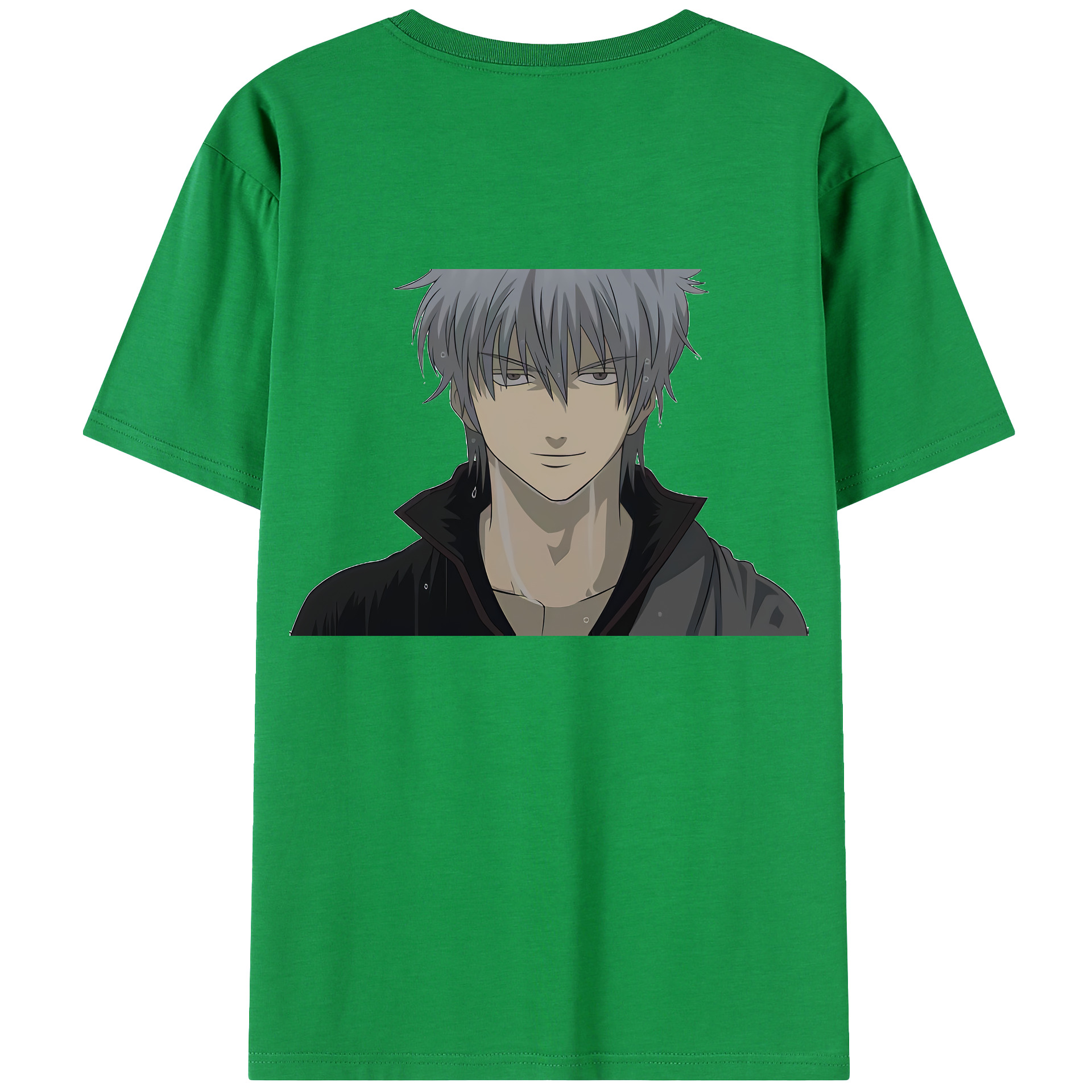 （画像用） ぎんたま 坂田銀時（さかたぎんとき） 神楽 志村新八（しむら しんぱち） GINTAMA Sakata Gintoki Kagura Shimura Shinpachi 綿100％ メンズ半袖Tシャツ（バックプリント） 通気性