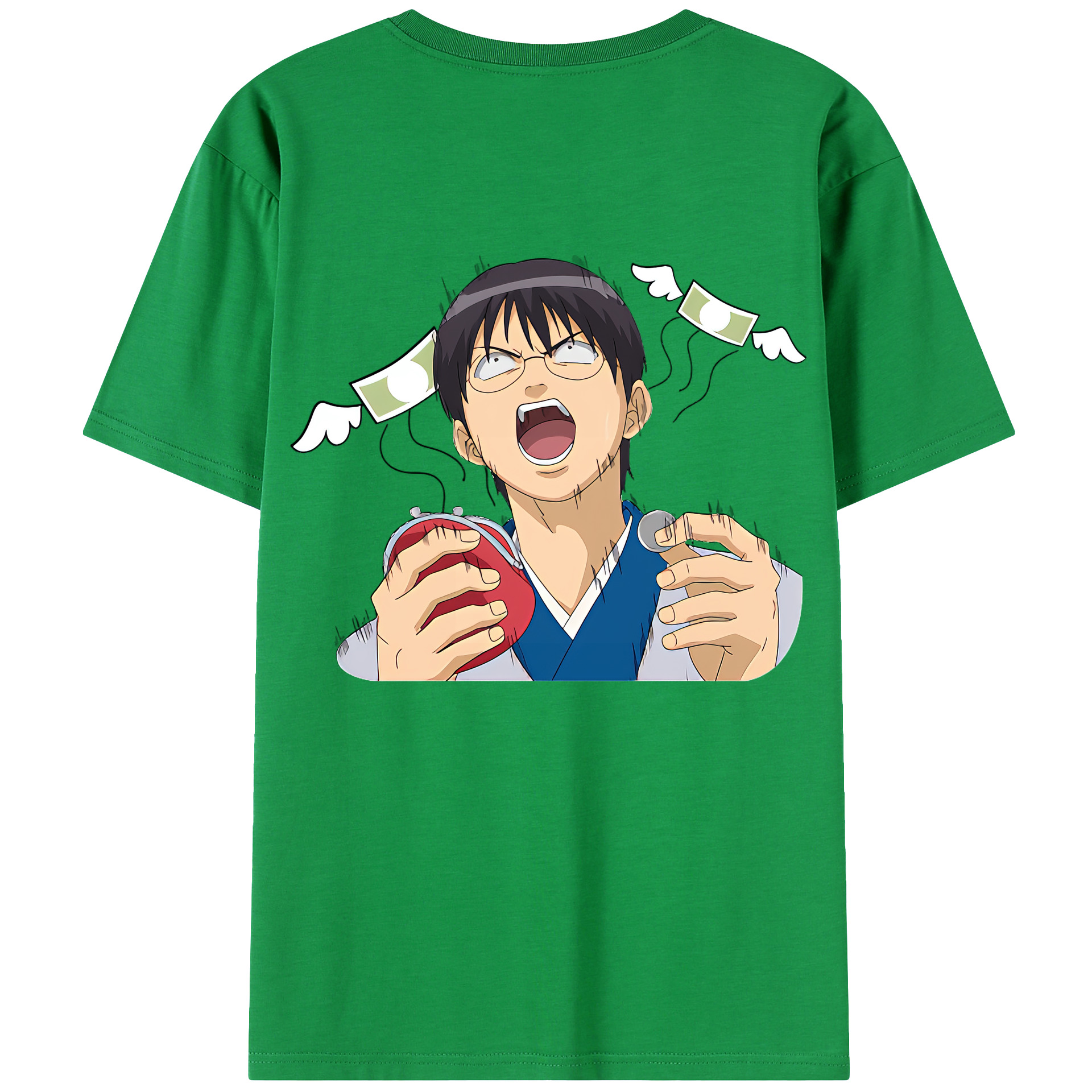 （画像用） ぎんたま 坂田銀時（さかたぎんとき） 神楽 志村新八（しむら しんぱち） GINTAMA Sakata Gintoki Kagura Shimura Shinpachi 綿100％ メンズ半袖Tシャツ（バックプリント） 通気性