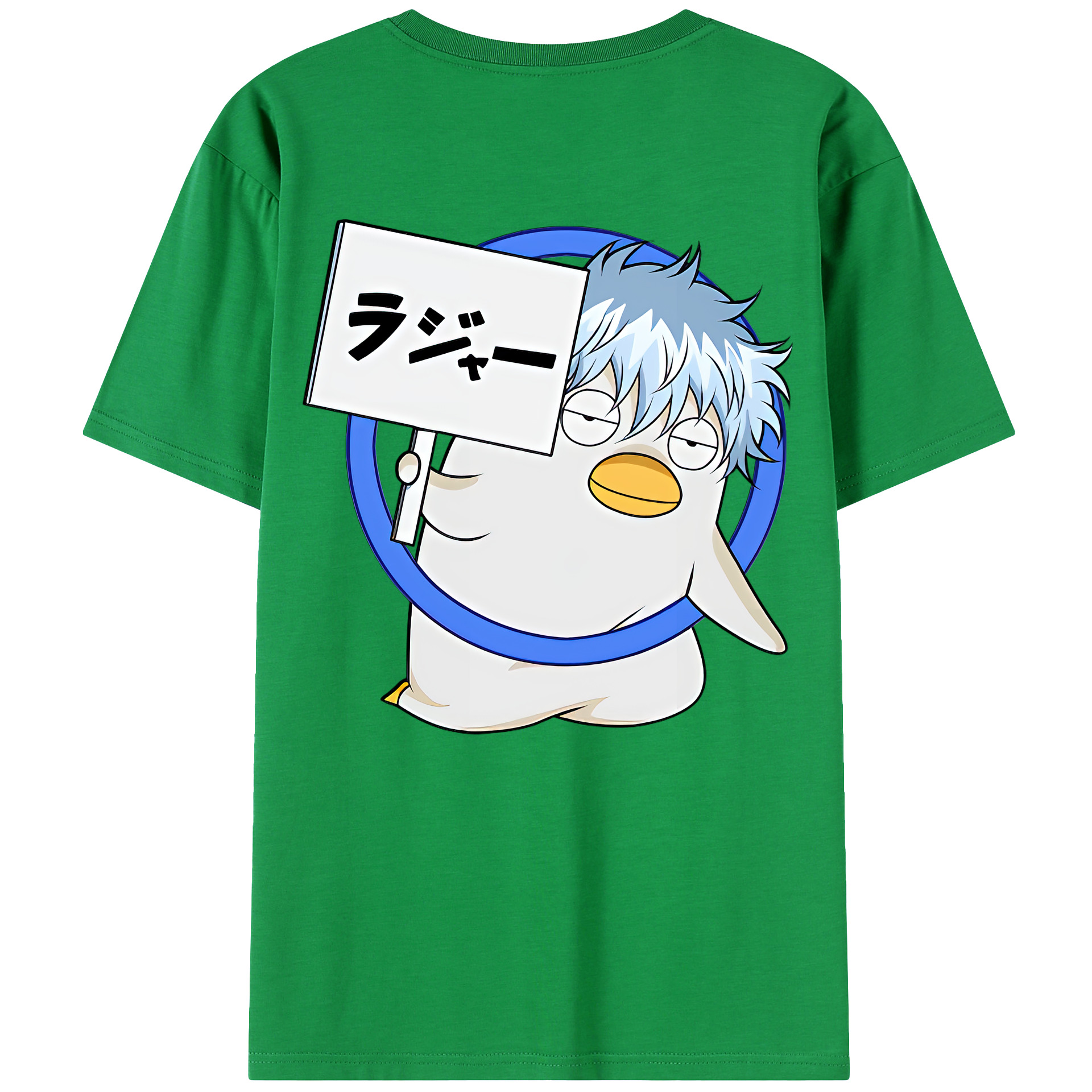 （画像用） ぎんたま 坂田銀時（さかたぎんとき） 神楽 志村新八（しむら しんぱち） GINTAMA Sakata Gintoki Kagura Shimura Shinpachi 綿100％ メンズ半袖Tシャツ（バックプリント） 通気性