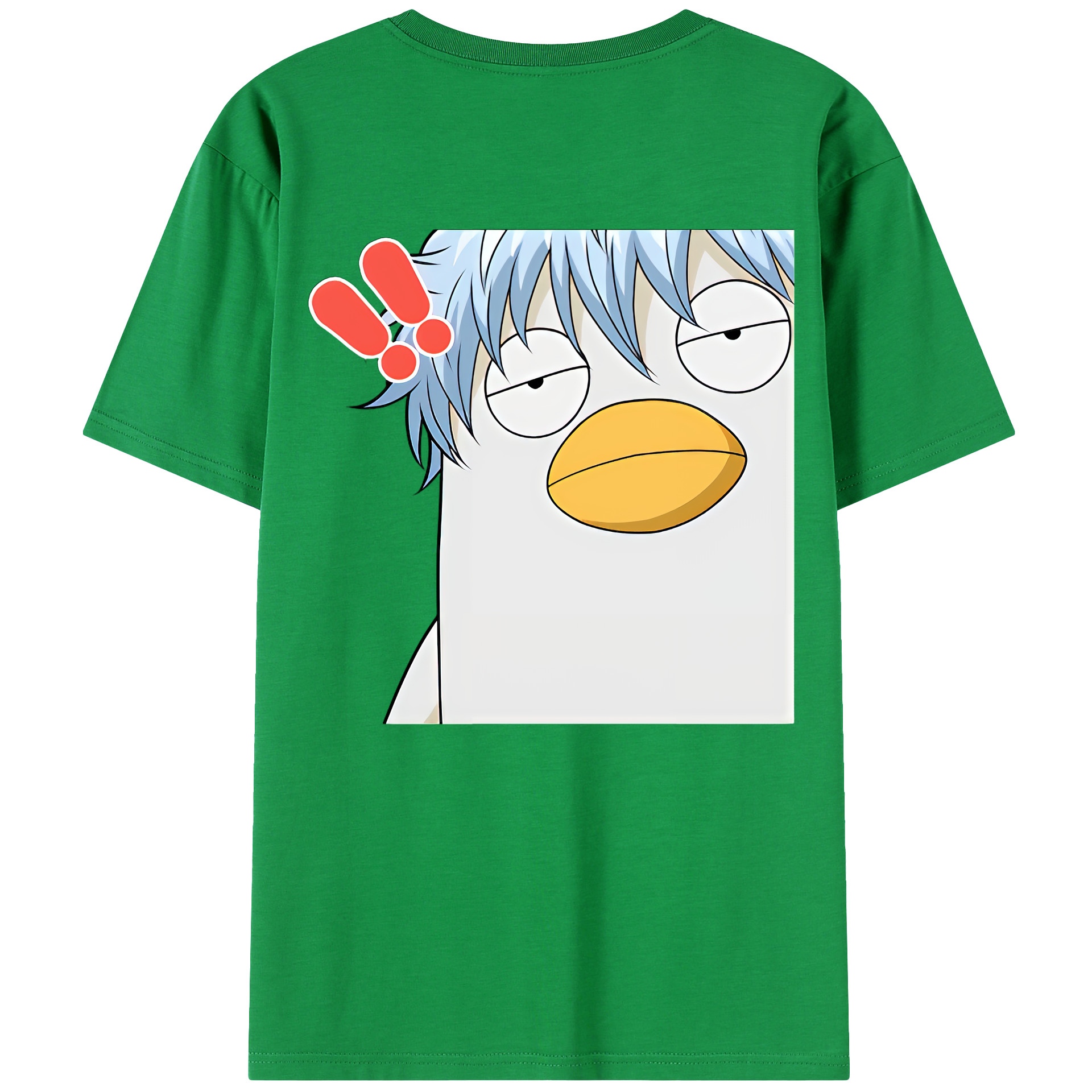 （画像用） ぎんたま 坂田銀時（さかたぎんとき） 神楽 志村新八（しむら しんぱち） GINTAMA Sakata Gintoki Kagura Shimura Shinpachi 綿100％ メンズ半袖Tシャツ（バックプリント） 通気性
