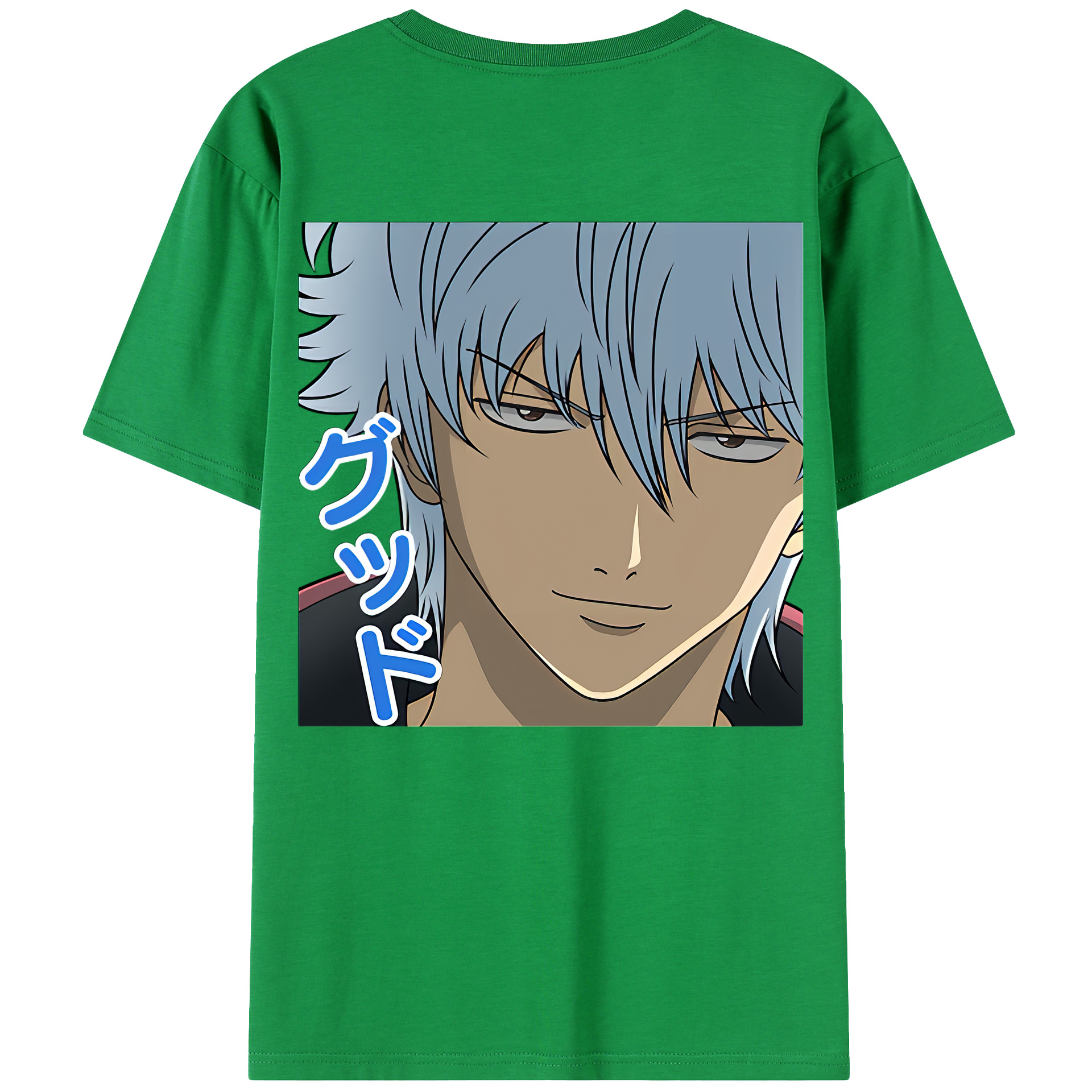 （画像用） ぎんたま 坂田銀時（さかたぎんとき） 神楽 志村新八（しむら しんぱち） GINTAMA Sakata Gintoki Kagura Shimura Shinpachi 綿100％ メンズ半袖Tシャツ（バックプリント） 通気性