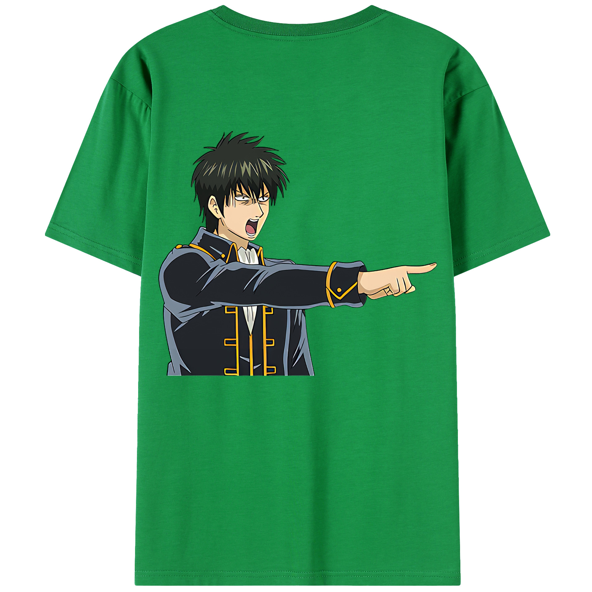 （画像用） ぎんたま 坂田銀時（さかたぎんとき） 神楽 志村新八（しむら しんぱち） GINTAMA Sakata Gintoki Kagura Shimura Shinpachi 綿100％ メンズ半袖Tシャツ（バックプリント） 通気性