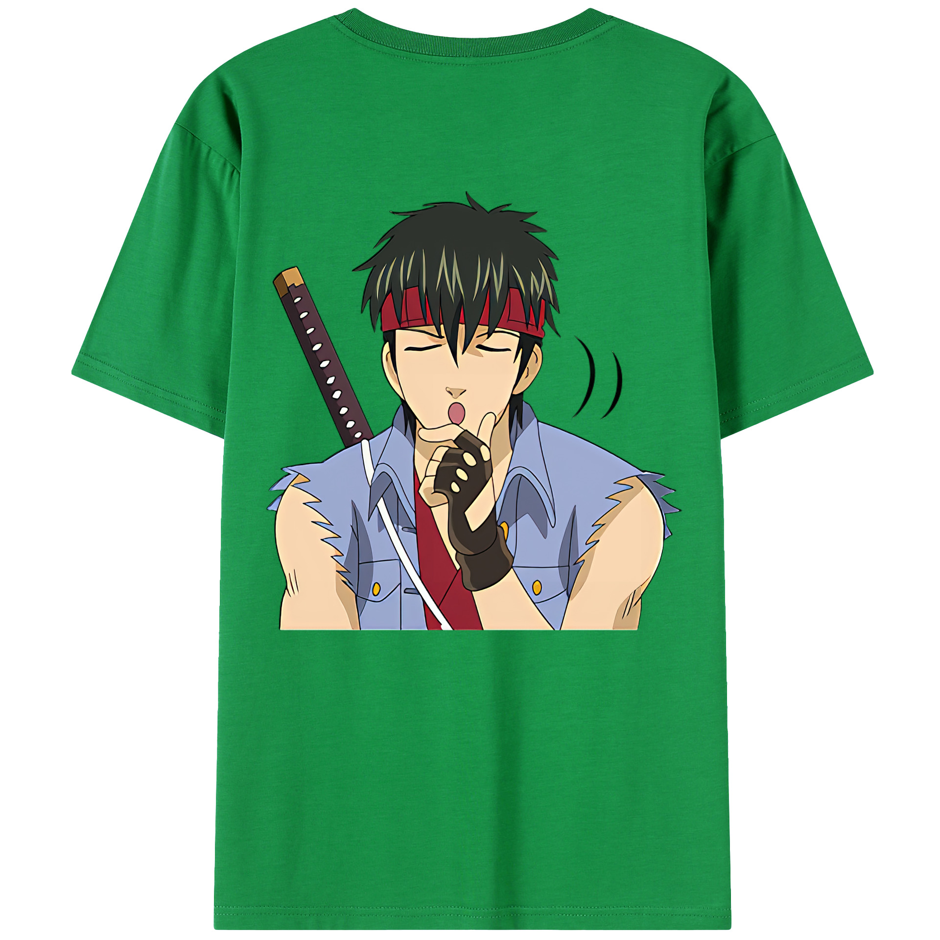 （画像用） ぎんたま 坂田銀時（さかたぎんとき） 神楽 志村新八（しむら しんぱち） GINTAMA Sakata Gintoki Kagura Shimura Shinpachi 綿100％ メンズ半袖Tシャツ（バックプリント） 通気性