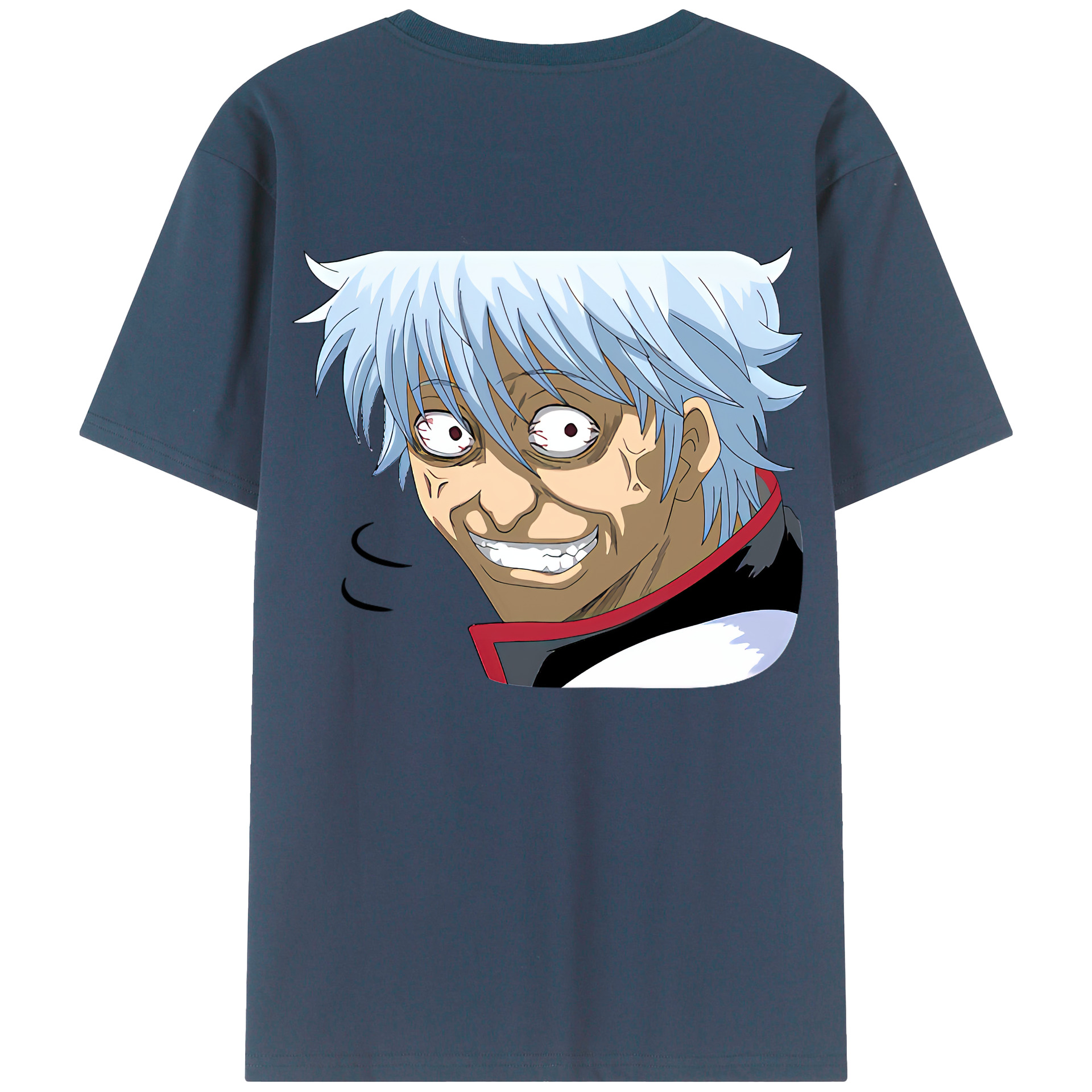 （画像用） ぎんたま 坂田銀時（さかたぎんとき） 神楽 志村新八（しむら しんぱち） GINTAMA Sakata Gintoki Kagura Shimura Shinpachi 綿100％ メンズ半袖Tシャツ（バックプリント） 通気性