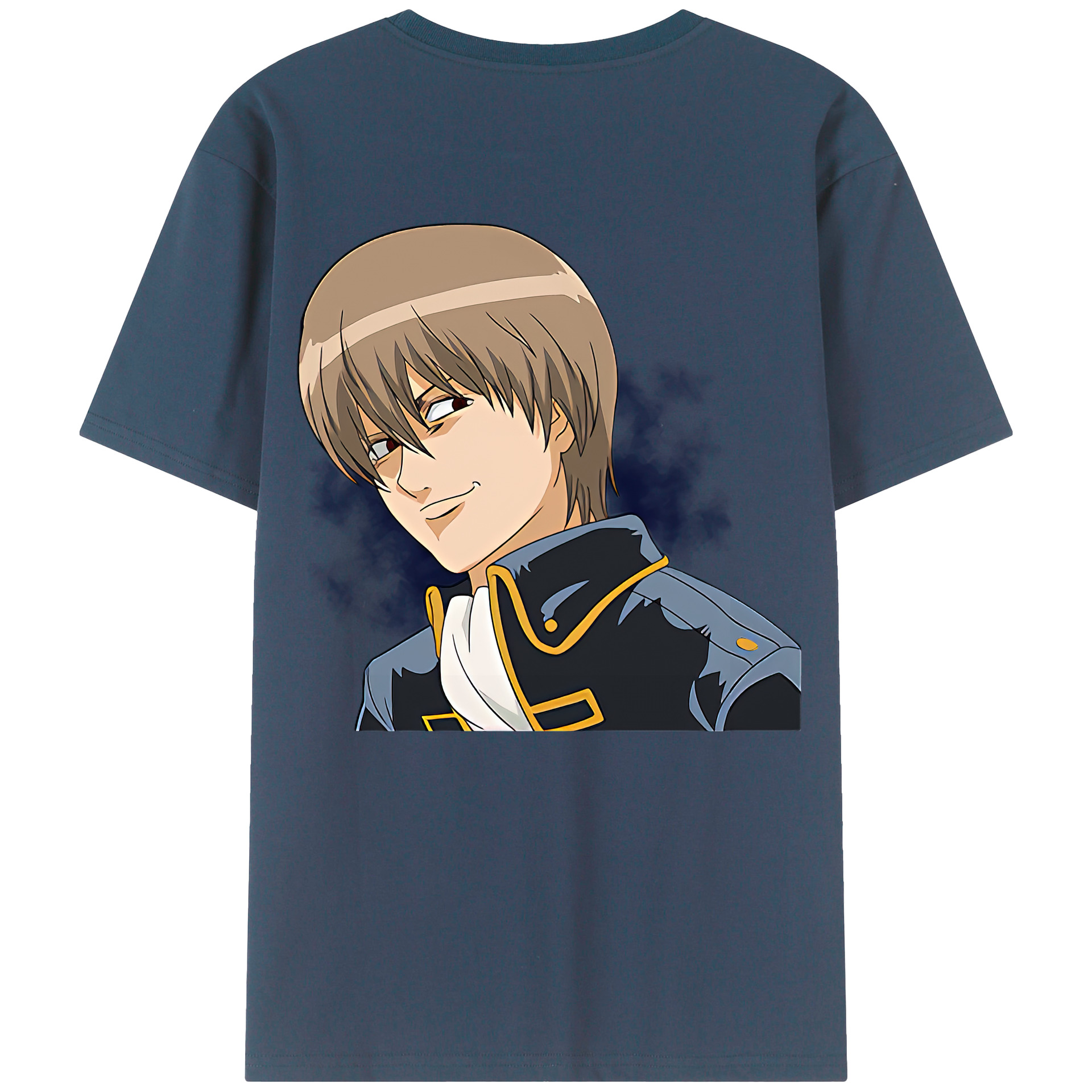 （画像用） ぎんたま 坂田銀時（さかたぎんとき） 神楽 志村新八（しむら しんぱち） GINTAMA Sakata Gintoki Kagura Shimura Shinpachi 綿100％ メンズ半袖Tシャツ（バックプリント） 通気性