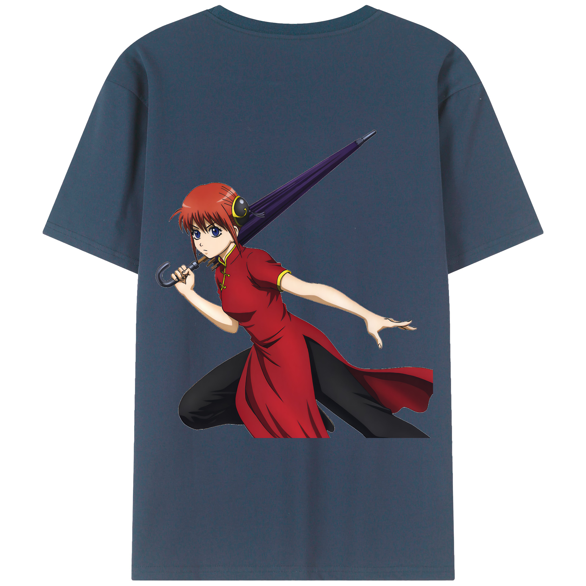（画像用） ぎんたま 坂田銀時（さかたぎんとき） 神楽 志村新八（しむら しんぱち） GINTAMA Sakata Gintoki Kagura Shimura Shinpachi 綿100％ メンズ半袖Tシャツ（バックプリント） 通気性