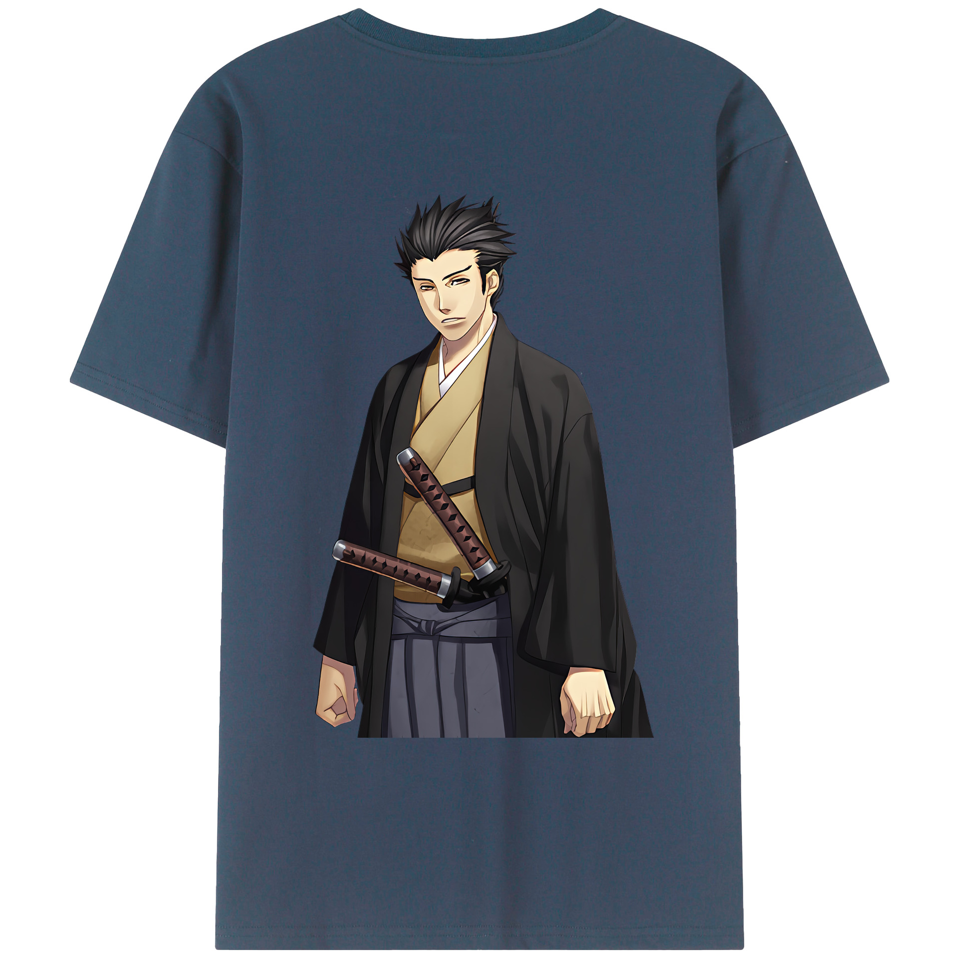（画像用） ぎんたま 坂田銀時（さかたぎんとき） 神楽 志村新八（しむら しんぱち） GINTAMA Sakata Gintoki Kagura Shimura Shinpachi 綿100％ メンズ半袖Tシャツ（バックプリント） 通気性