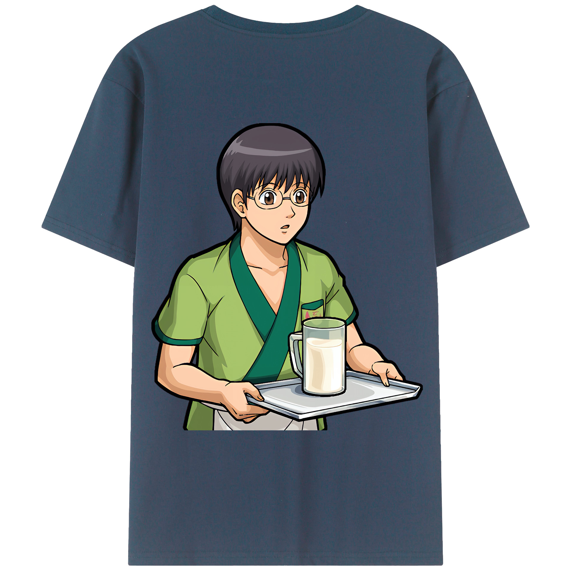 （画像用） ぎんたま 坂田銀時（さかたぎんとき） 神楽 志村新八（しむら しんぱち） GINTAMA Sakata Gintoki Kagura Shimura Shinpachi 綿100％ メンズ半袖Tシャツ（バックプリント） 通気性