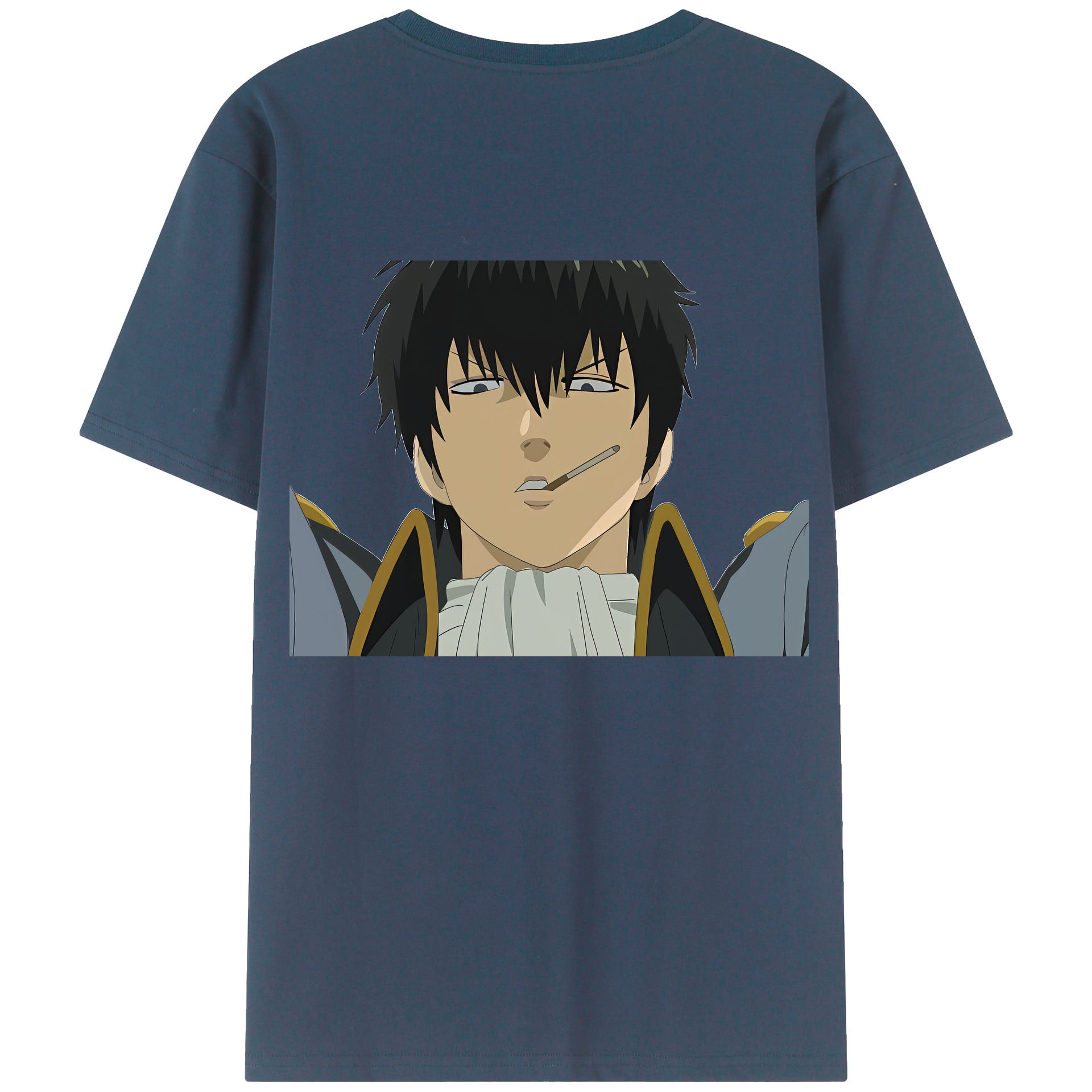 （画像用） ぎんたま 坂田銀時（さかたぎんとき） 神楽 志村新八（しむら しんぱち） GINTAMA Sakata Gintoki Kagura Shimura Shinpachi 綿100％ メンズ半袖Tシャツ（バックプリント） 通気性