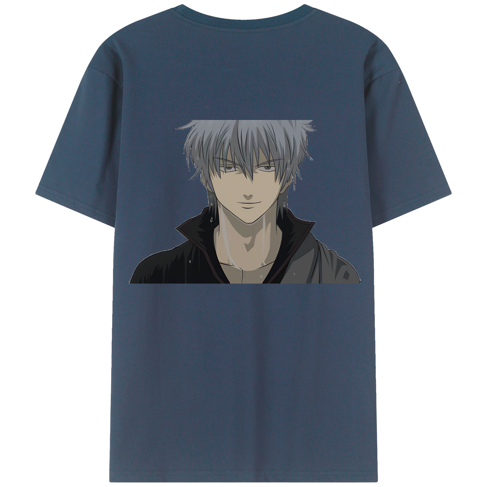 （画像用） ぎんたま 坂田銀時（さかたぎんとき） 神楽 志村新八（しむら しんぱち） GINTAMA Sakata Gintoki Kagura Shimura Shinpachi 綿100％ メンズ半袖Tシャツ（バックプリント） 通気性