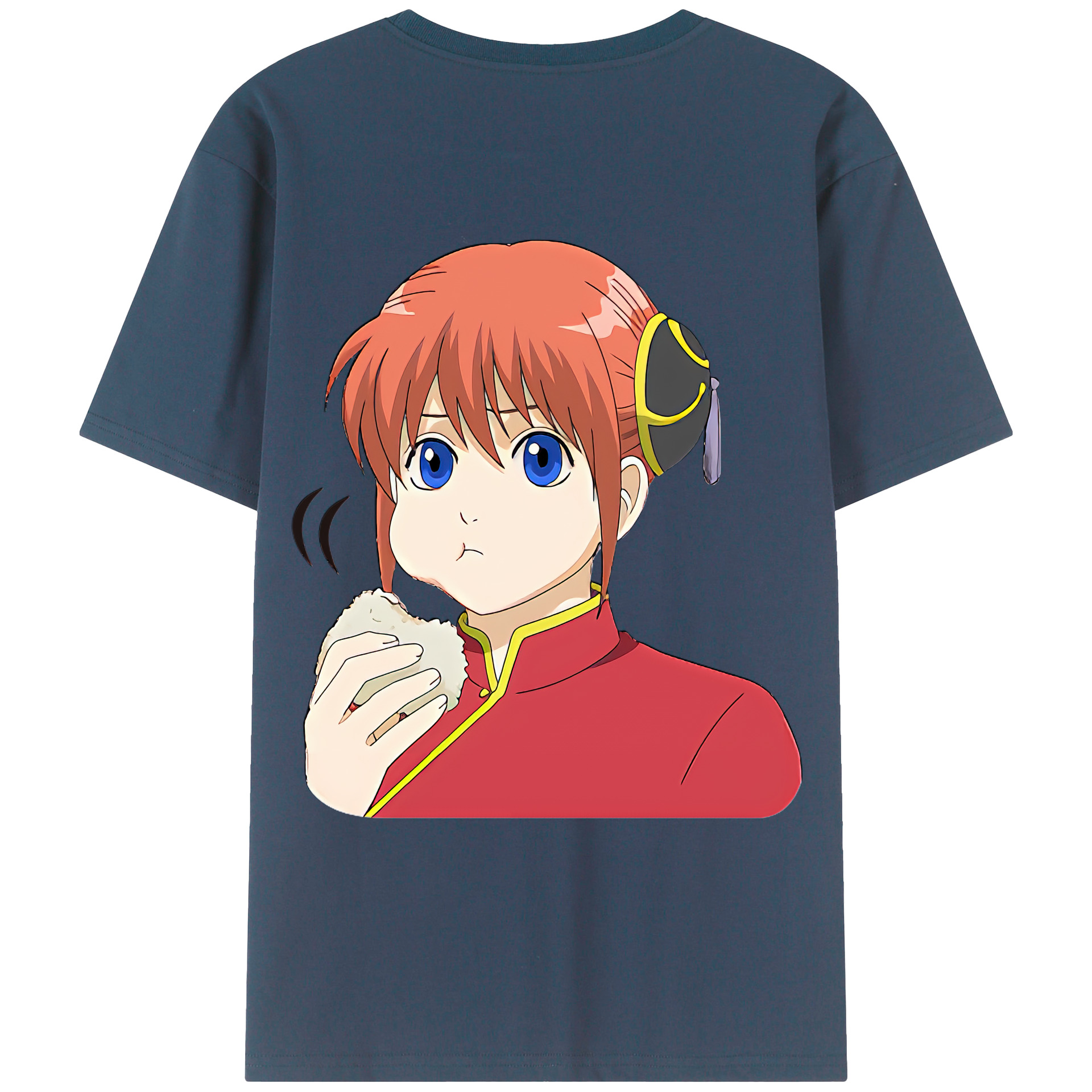 （画像用） ぎんたま 坂田銀時（さかたぎんとき） 神楽 志村新八（しむら しんぱち） GINTAMA Sakata Gintoki Kagura Shimura Shinpachi 綿100％ メンズ半袖Tシャツ（バックプリント） 通気性
