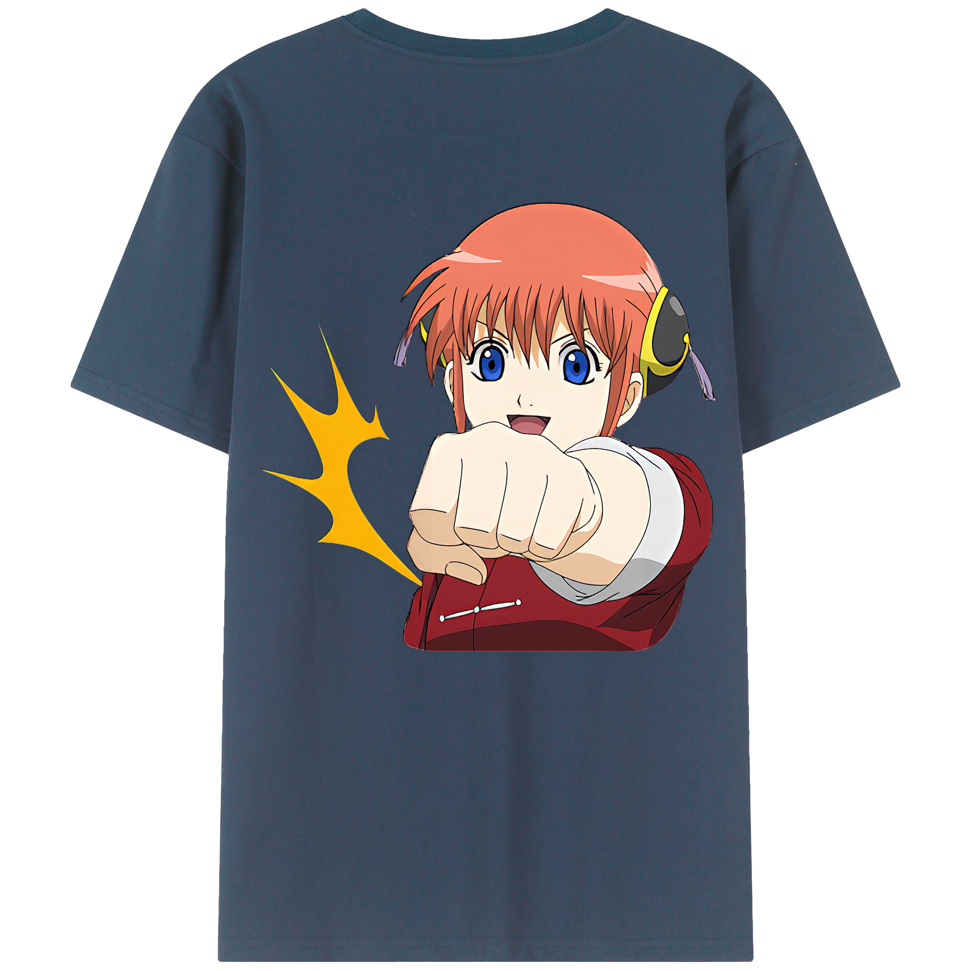 （画像用） ぎんたま 坂田銀時（さかたぎんとき） 神楽 志村新八（しむら しんぱち） GINTAMA Sakata Gintoki Kagura Shimura Shinpachi 綿100％ メンズ半袖Tシャツ（バックプリント） 通気性