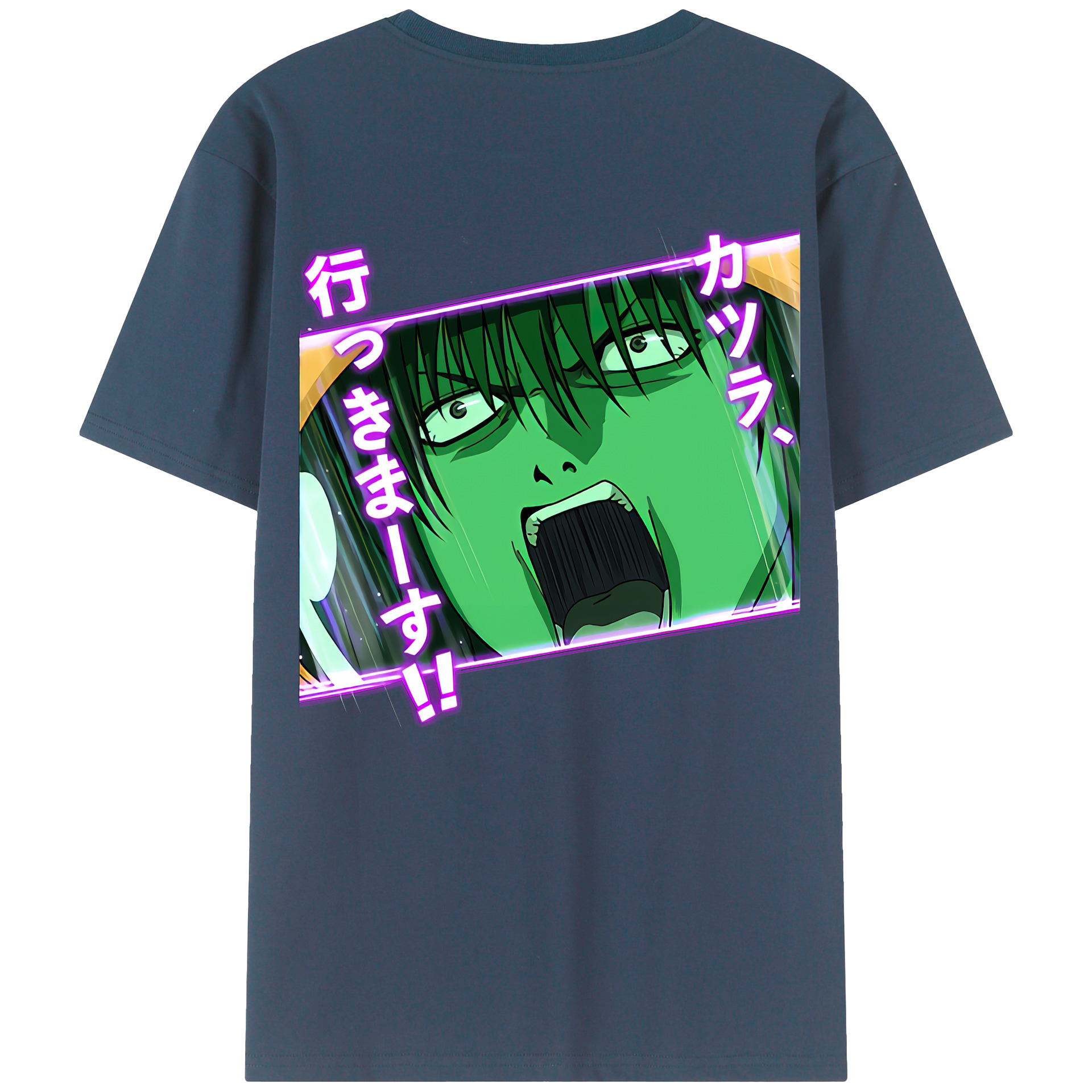 （画像用） ぎんたま 坂田銀時（さかたぎんとき） 神楽 志村新八（しむら しんぱち） GINTAMA Sakata Gintoki Kagura Shimura Shinpachi 綿100％ メンズ半袖Tシャツ（バックプリント） 通気性