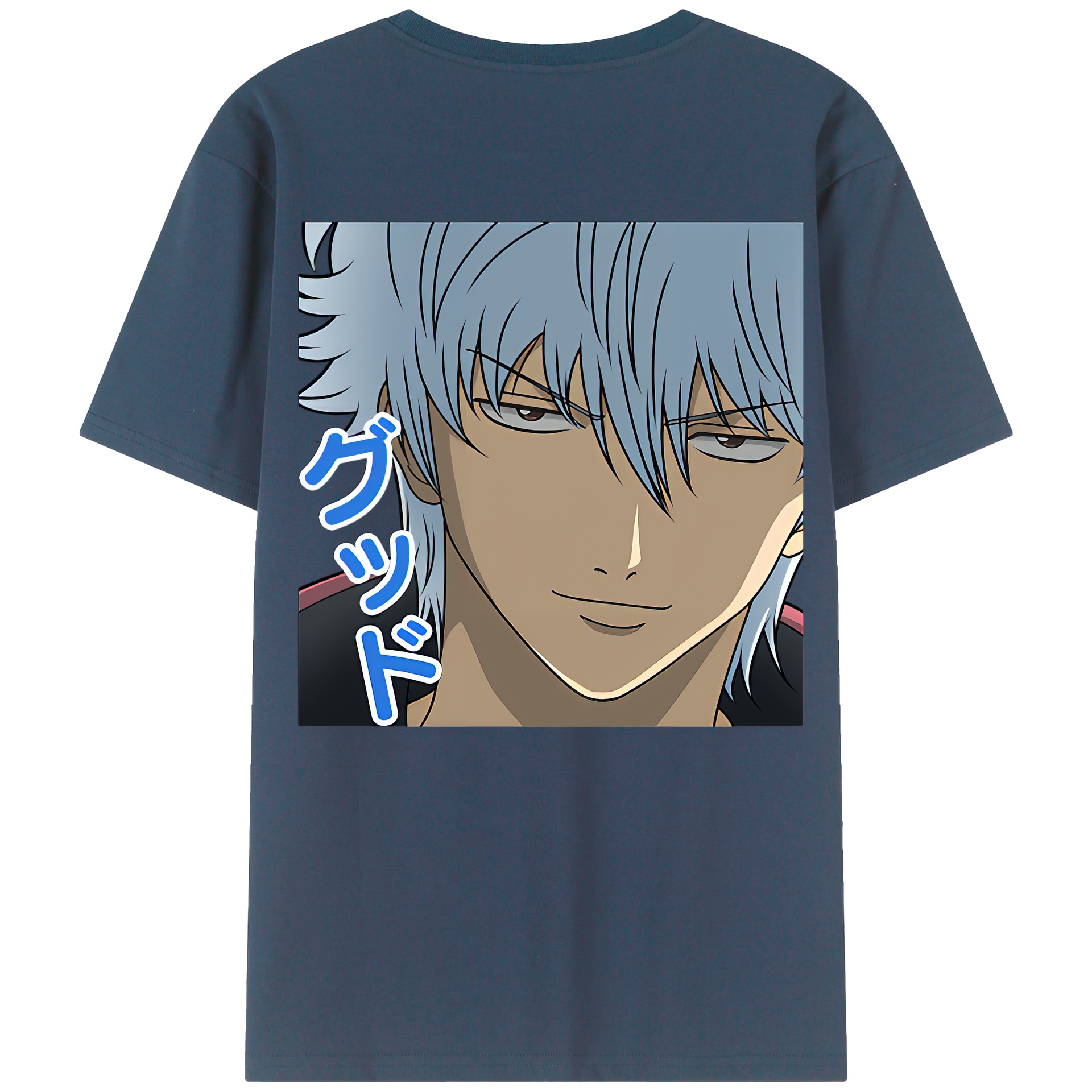（画像用） ぎんたま 坂田銀時（さかたぎんとき） 神楽 志村新八（しむら しんぱち） GINTAMA Sakata Gintoki Kagura Shimura Shinpachi 綿100％ メンズ半袖Tシャツ（バックプリント） 通気性