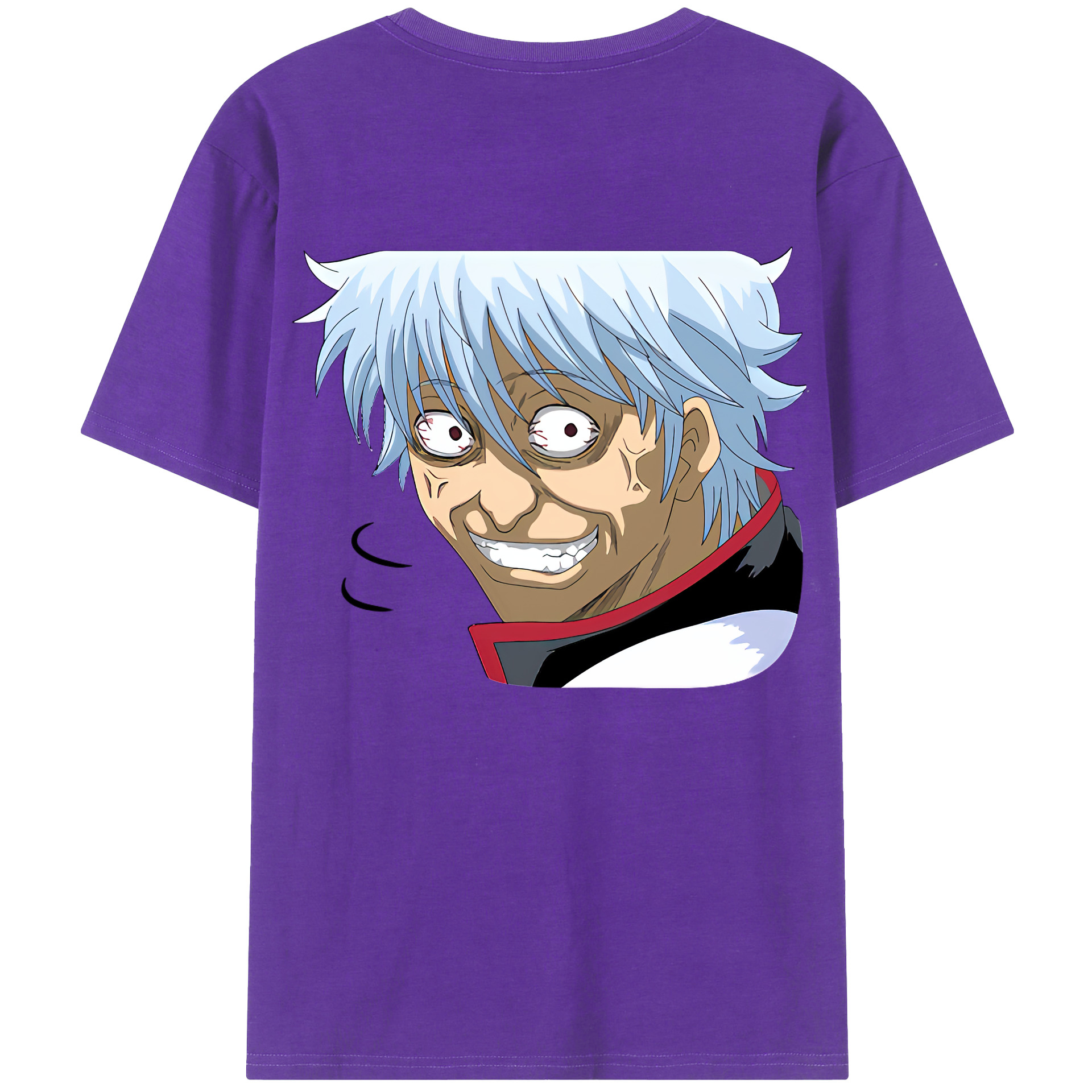 （画像用） ぎんたま 坂田銀時（さかたぎんとき） 神楽 志村新八（しむら しんぱち） GINTAMA Sakata Gintoki Kagura Shimura Shinpachi 綿100％ メンズ半袖Tシャツ（バックプリント） 通気性
