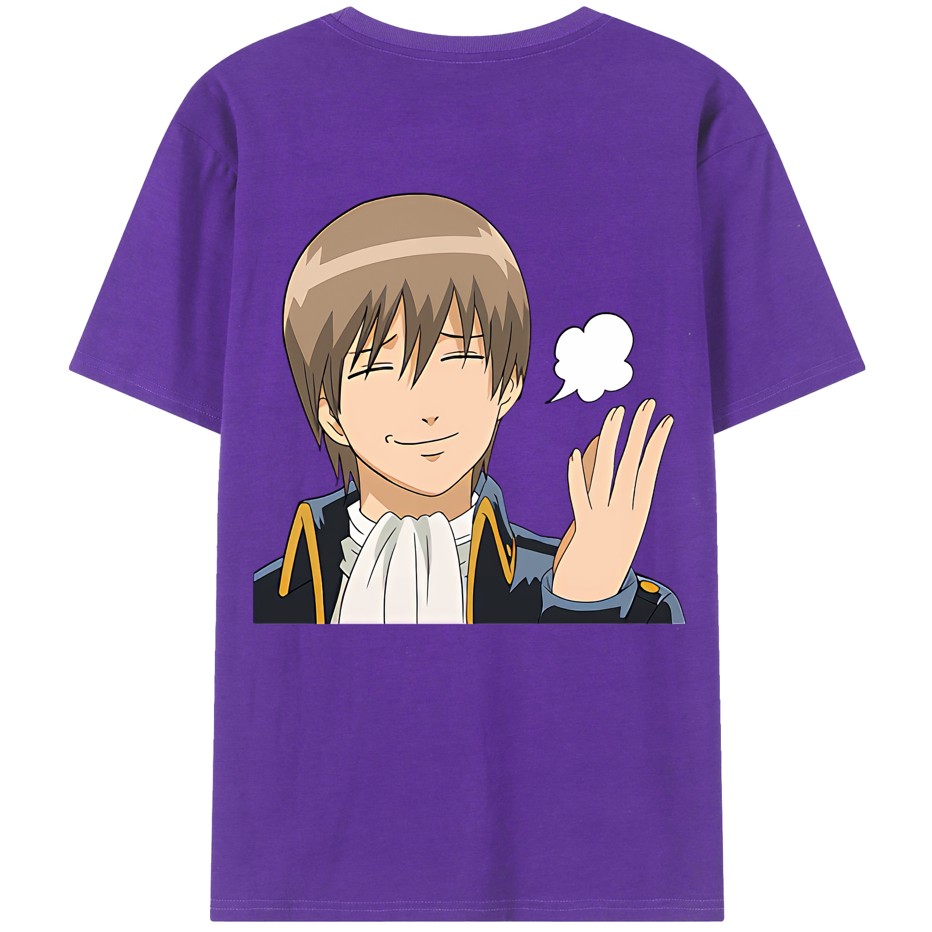 （画像用） ぎんたま 坂田銀時（さかたぎんとき） 神楽 志村新八（しむら しんぱち） GINTAMA Sakata Gintoki Kagura Shimura Shinpachi 綿100％ メンズ半袖Tシャツ（バックプリント） 通気性