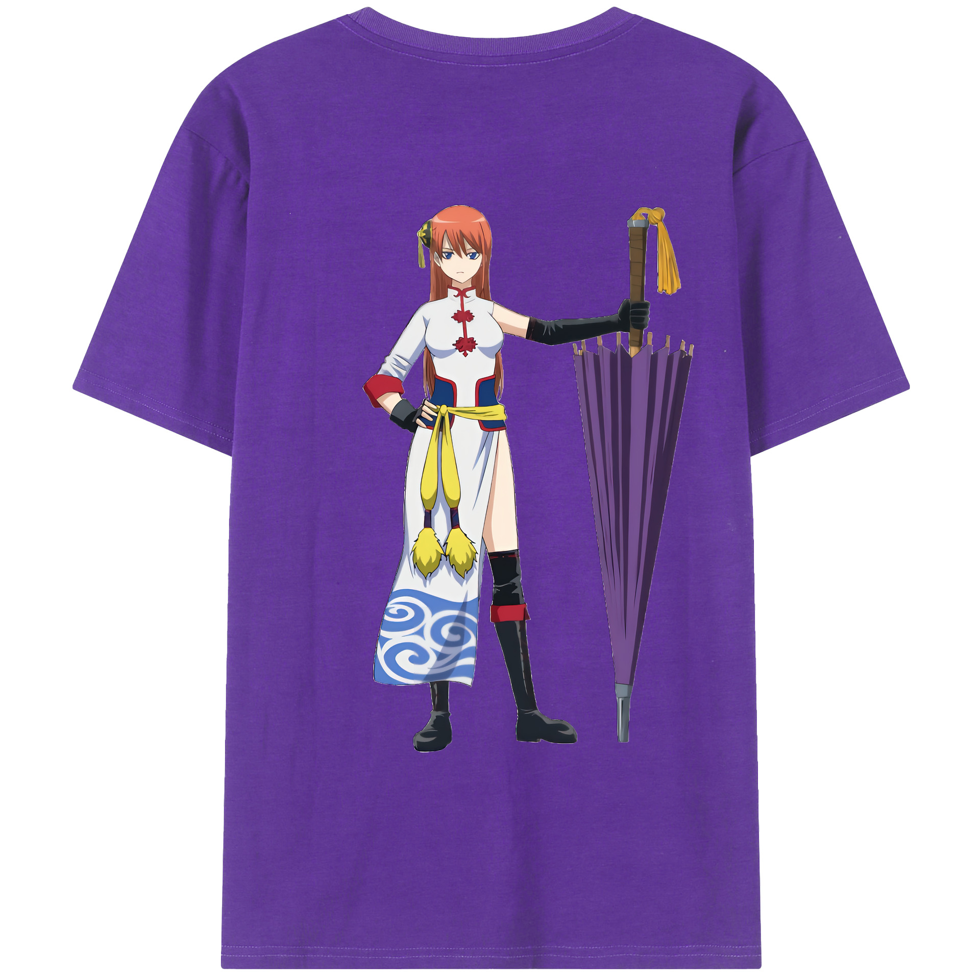 （画像用） ぎんたま 坂田銀時（さかたぎんとき） 神楽 志村新八（しむら しんぱち） GINTAMA Sakata Gintoki Kagura Shimura Shinpachi 綿100％ メンズ半袖Tシャツ（バックプリント） 通気性