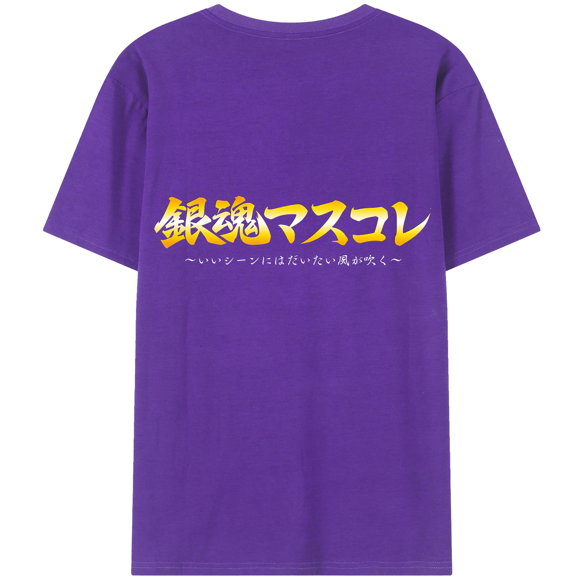 （画像用） ぎんたま 坂田銀時（さかたぎんとき） 神楽 志村新八（しむら しんぱち） GINTAMA Sakata Gintoki Kagura Shimura Shinpachi 綿100％ メンズ半袖Tシャツ（バックプリント） 通気性