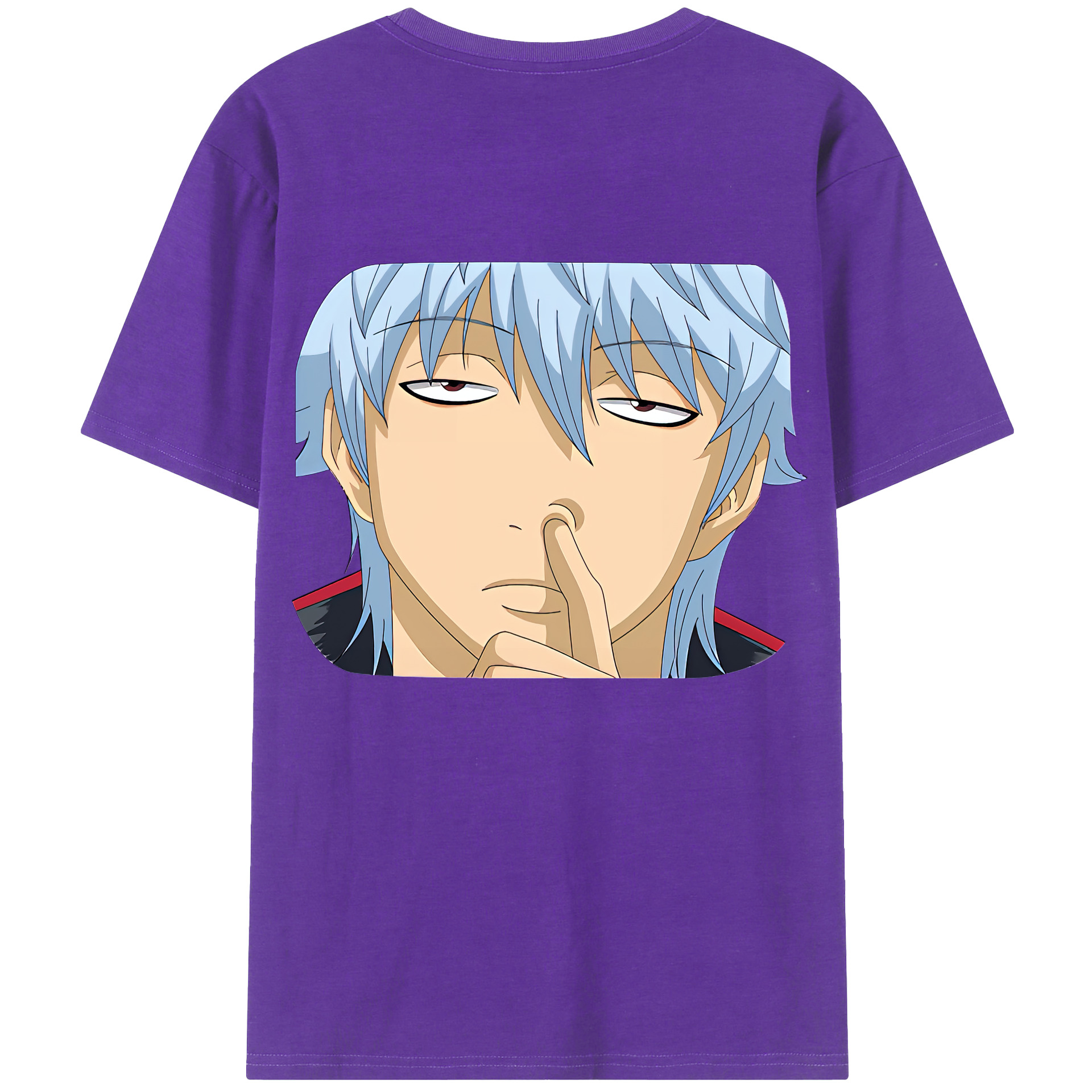 （画像用） ぎんたま 坂田銀時（さかたぎんとき） 神楽 志村新八（しむら しんぱち） GINTAMA Sakata Gintoki Kagura Shimura Shinpachi 綿100％ メンズ半袖Tシャツ（バックプリント） 通気性