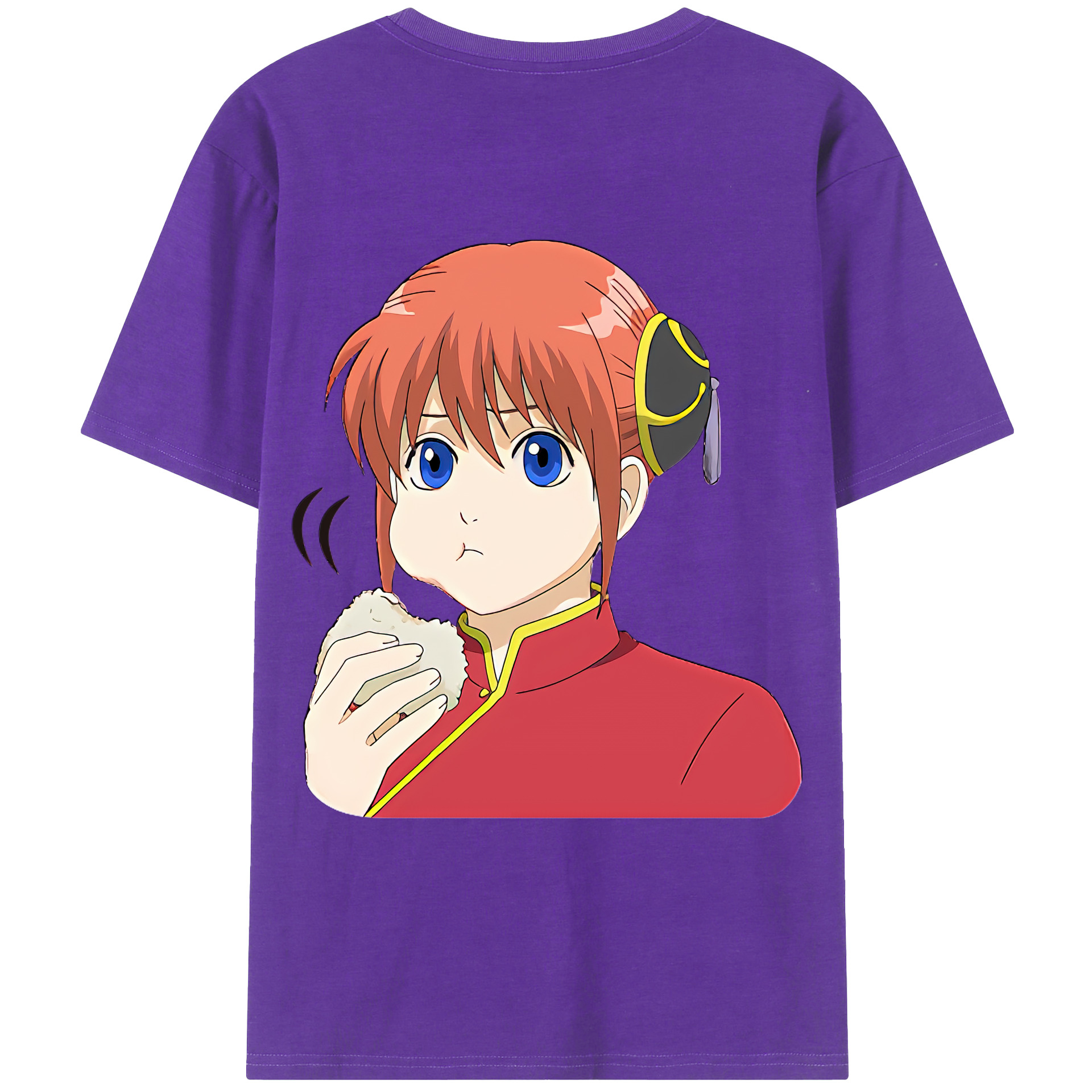（画像用） ぎんたま 坂田銀時（さかたぎんとき） 神楽 志村新八（しむら しんぱち） GINTAMA Sakata Gintoki Kagura Shimura Shinpachi 綿100％ メンズ半袖Tシャツ（バックプリント） 通気性