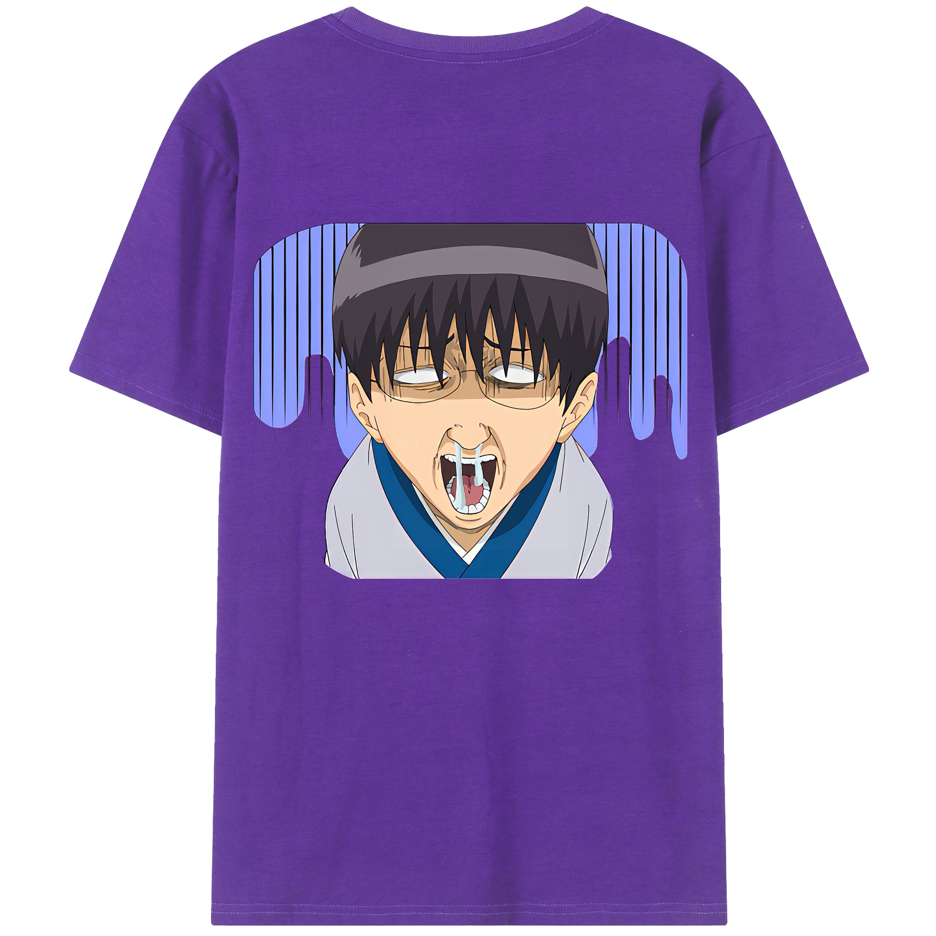 （画像用） ぎんたま 坂田銀時（さかたぎんとき） 神楽 志村新八（しむら しんぱち） GINTAMA Sakata Gintoki Kagura Shimura Shinpachi 綿100％ メンズ半袖Tシャツ（バックプリント） 通気性