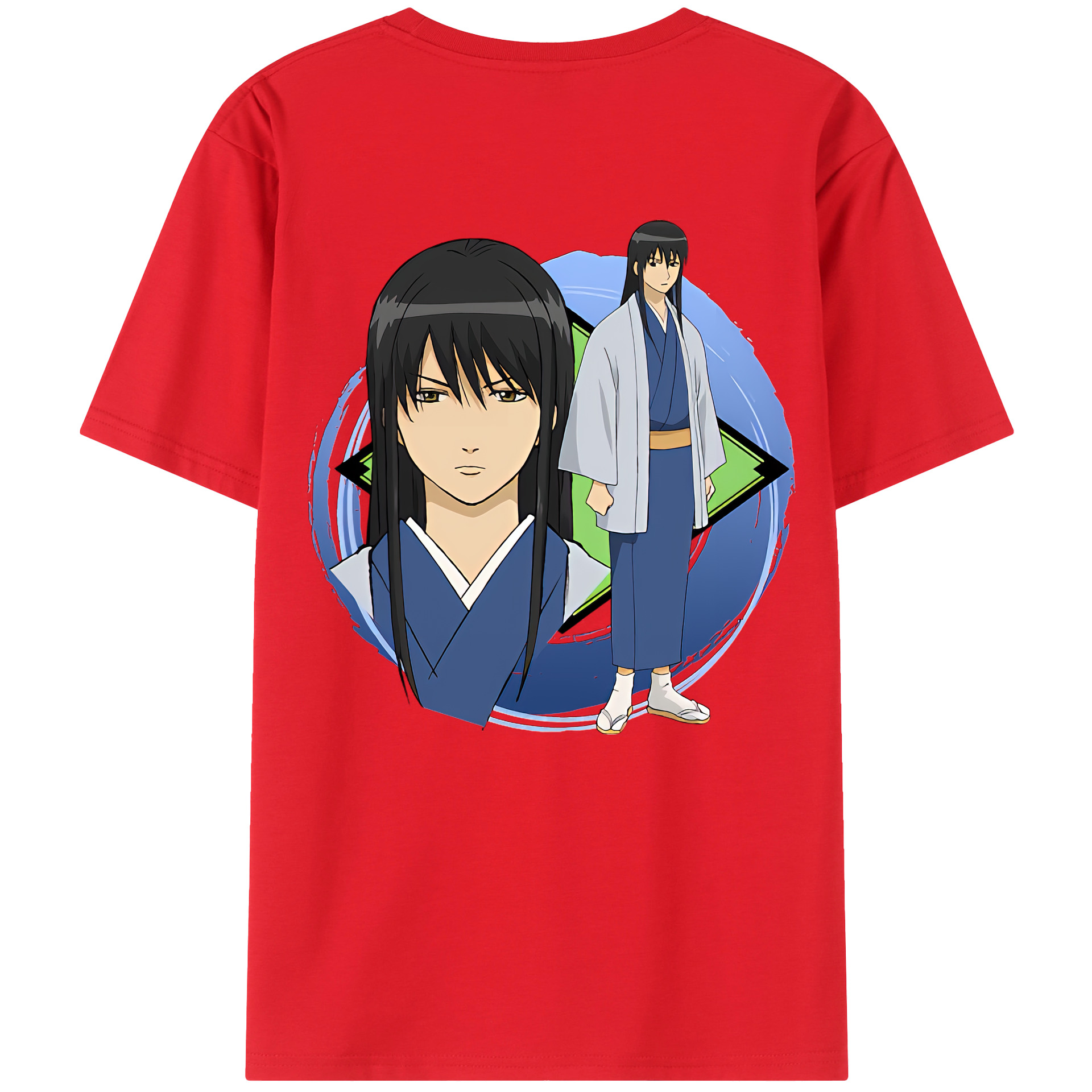 （画像用） ぎんたま 坂田銀時（さかたぎんとき） 神楽 志村新八（しむら しんぱち） GINTAMA Sakata Gintoki Kagura Shimura Shinpachi 綿100％ メンズ半袖Tシャツ（バックプリント） 通気性