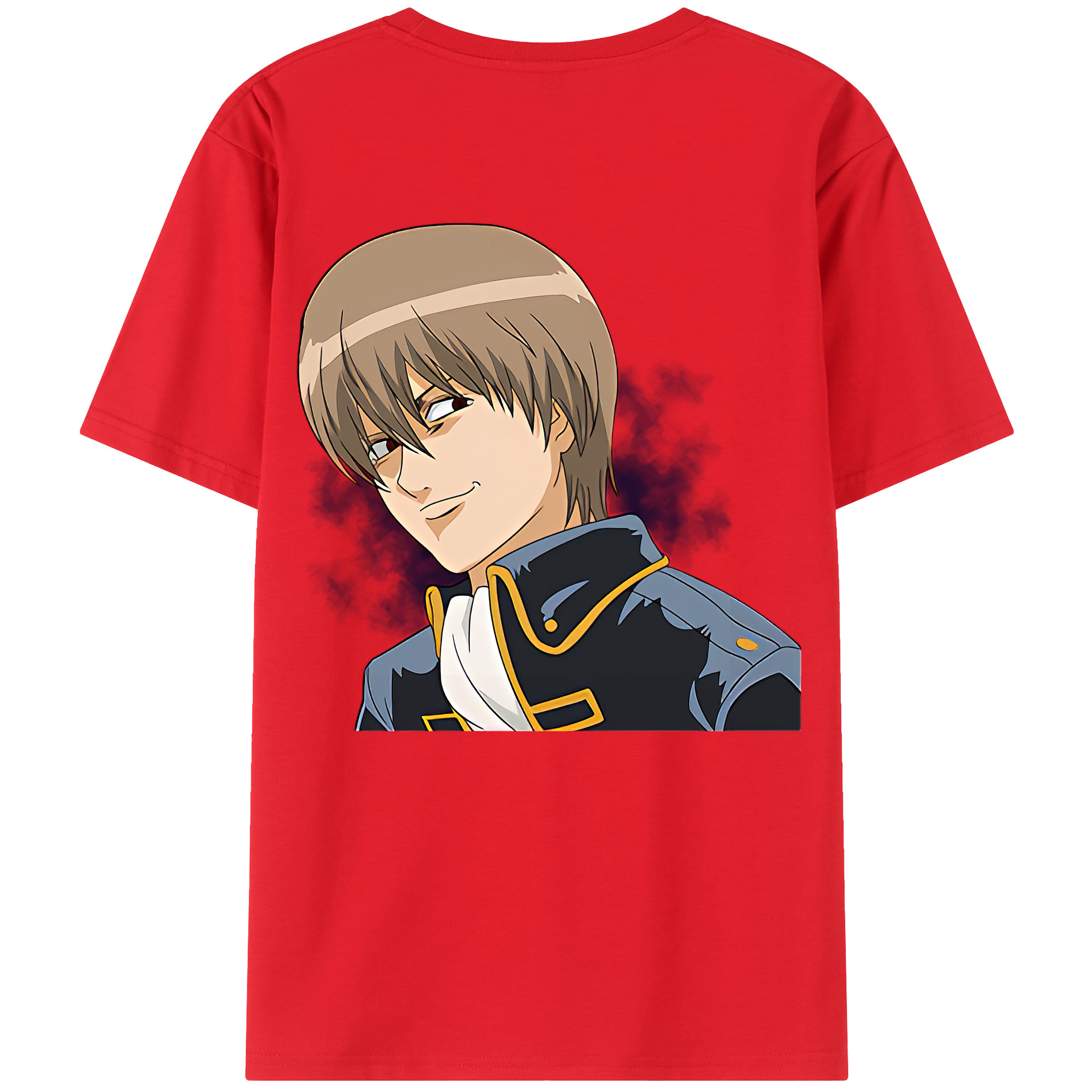 （画像用） ぎんたま 坂田銀時（さかたぎんとき） 神楽 志村新八（しむら しんぱち） GINTAMA Sakata Gintoki Kagura Shimura Shinpachi 綿100％ メンズ半袖Tシャツ（バックプリント） 通気性