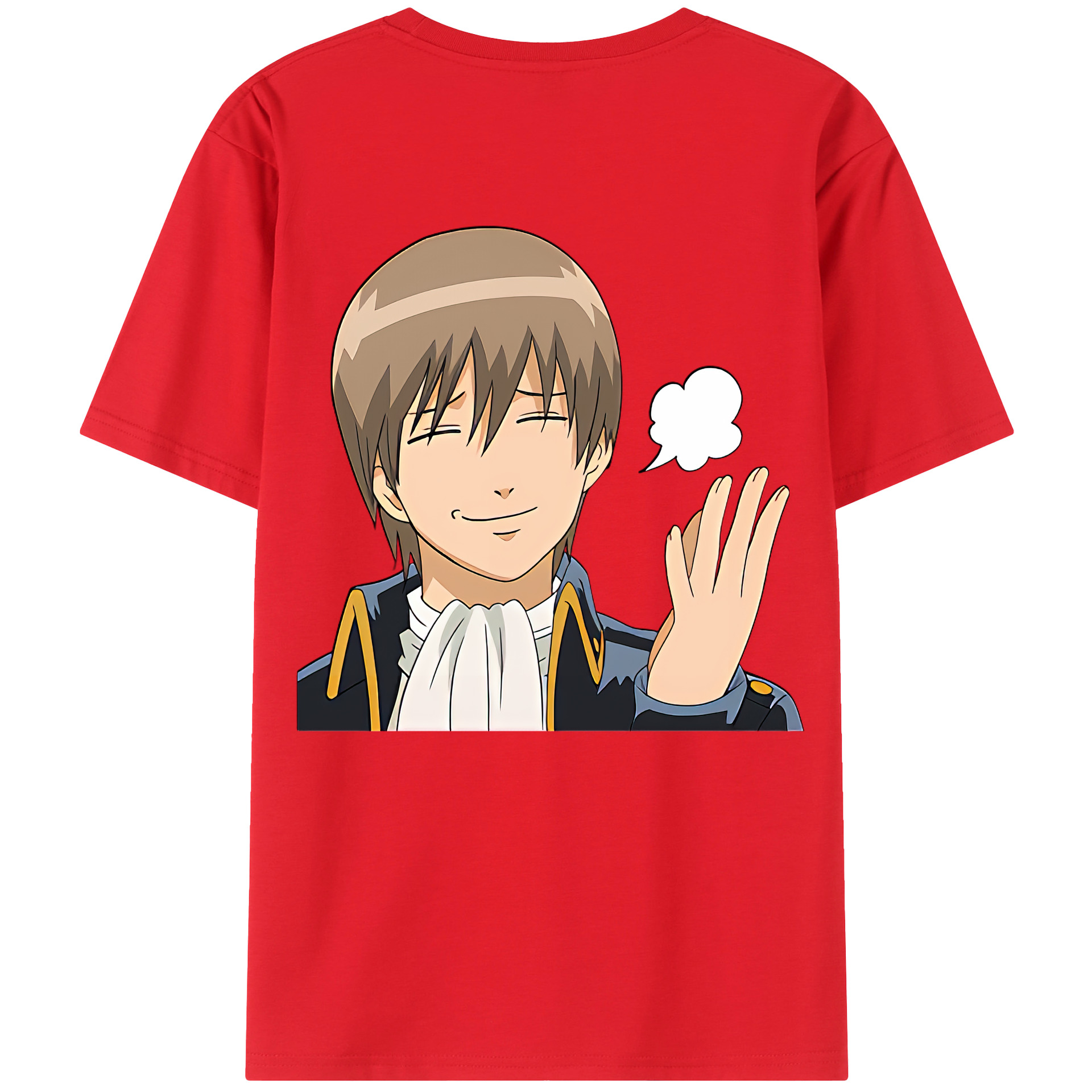 （画像用） ぎんたま 坂田銀時（さかたぎんとき） 神楽 志村新八（しむら しんぱち） GINTAMA Sakata Gintoki Kagura Shimura Shinpachi 綿100％ メンズ半袖Tシャツ（バックプリント） 通気性