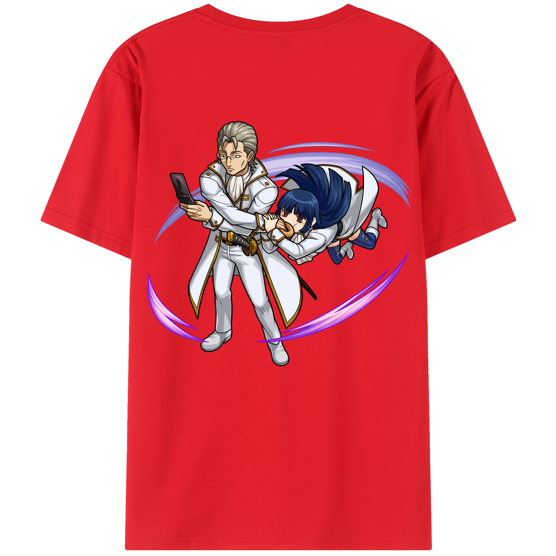 （画像用） ぎんたま 坂田銀時（さかたぎんとき） 神楽 志村新八（しむら しんぱち） GINTAMA Sakata Gintoki Kagura Shimura Shinpachi 綿100％ メンズ半袖Tシャツ（バックプリント） 通気性