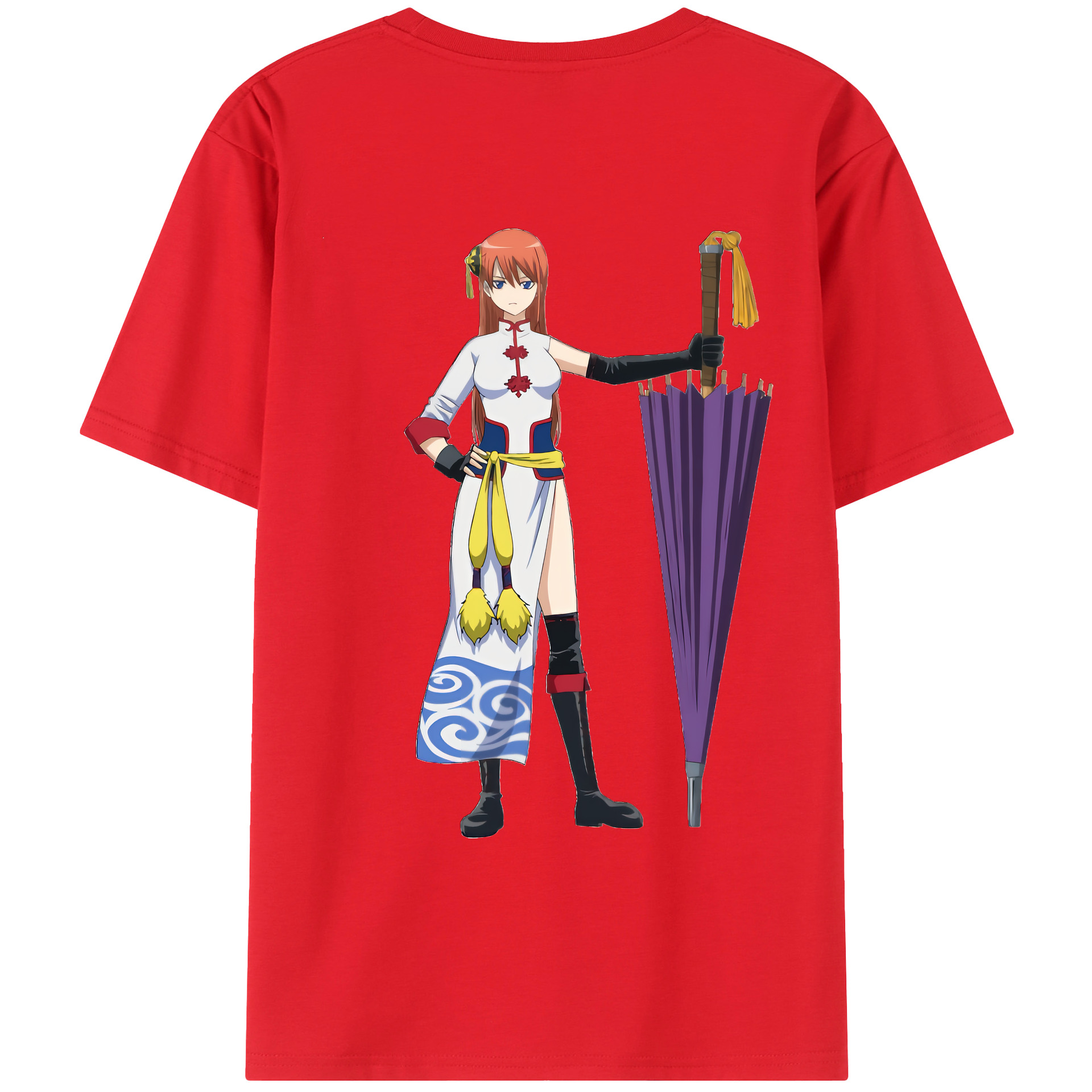 （画像用） ぎんたま 坂田銀時（さかたぎんとき） 神楽 志村新八（しむら しんぱち） GINTAMA Sakata Gintoki Kagura Shimura Shinpachi 綿100％ メンズ半袖Tシャツ（バックプリント） 通気性