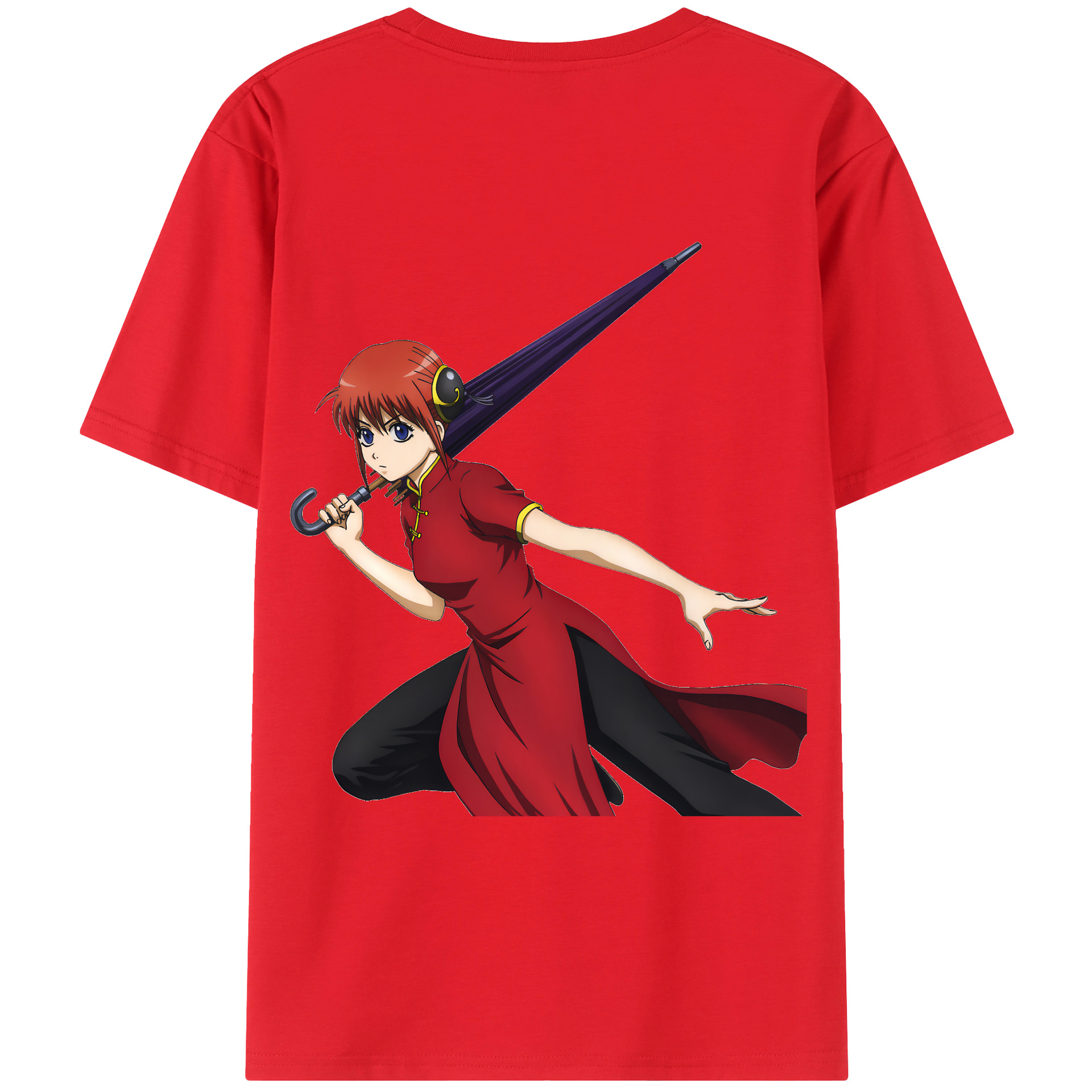 （画像用） ぎんたま 坂田銀時（さかたぎんとき） 神楽 志村新八（しむら しんぱち） GINTAMA Sakata Gintoki Kagura Shimura Shinpachi 綿100％ メンズ半袖Tシャツ（バックプリント） 通気性