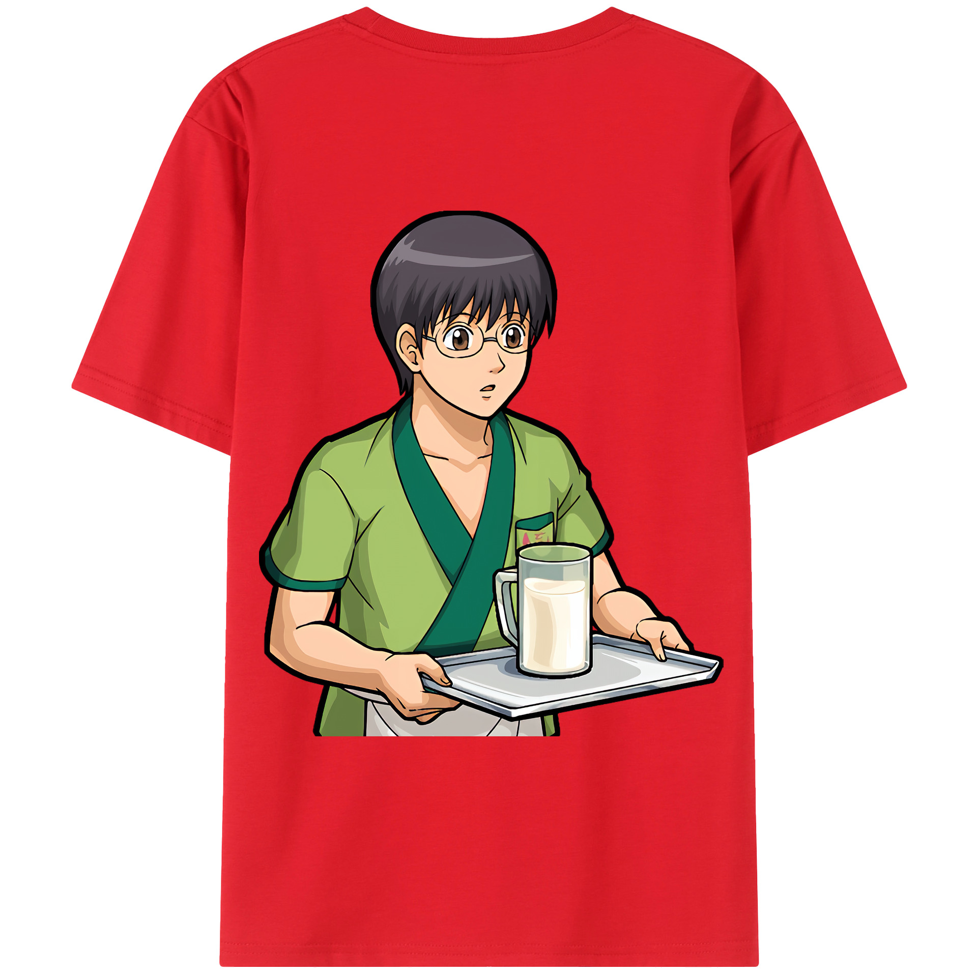 （画像用） ぎんたま 坂田銀時（さかたぎんとき） 神楽 志村新八（しむら しんぱち） GINTAMA Sakata Gintoki Kagura Shimura Shinpachi 綿100％ メンズ半袖Tシャツ（バックプリント） 通気性