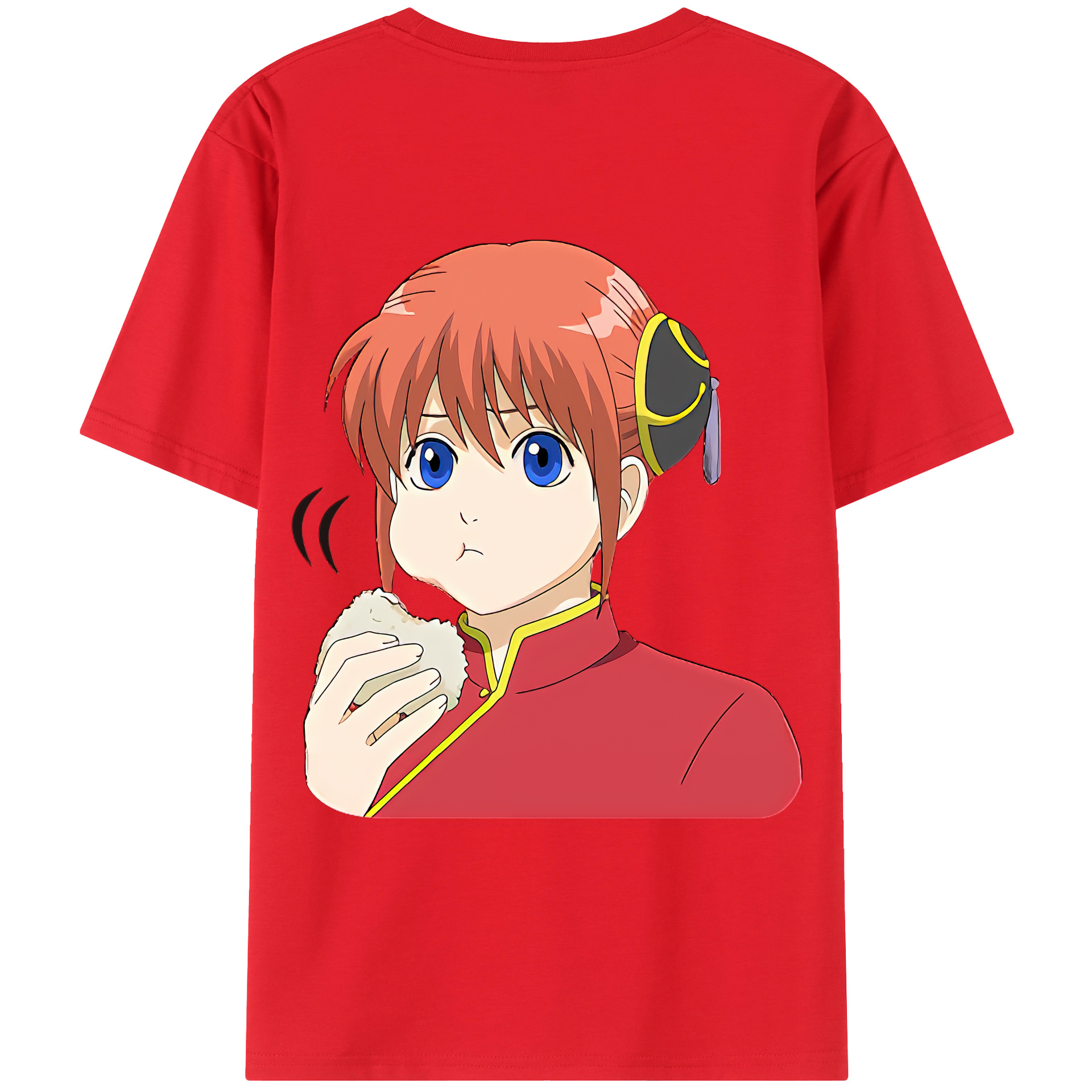 （画像用） ぎんたま 坂田銀時（さかたぎんとき） 神楽 志村新八（しむら しんぱち） GINTAMA Sakata Gintoki Kagura Shimura Shinpachi 綿100％ メンズ半袖Tシャツ（バックプリント） 通気性