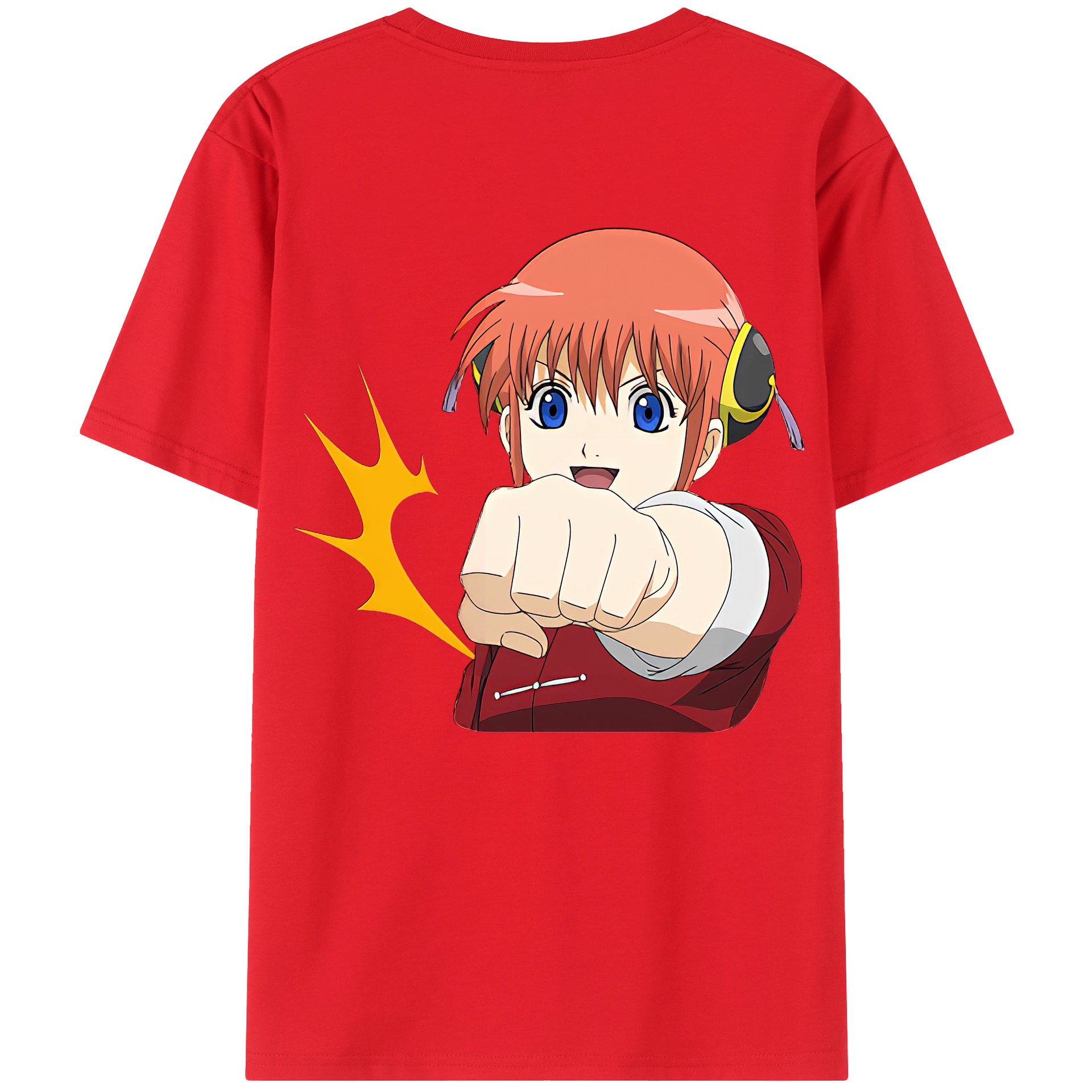（画像用） ぎんたま 坂田銀時（さかたぎんとき） 神楽 志村新八（しむら しんぱち） GINTAMA Sakata Gintoki Kagura Shimura Shinpachi 綿100％ メンズ半袖Tシャツ（バックプリント） 通気性