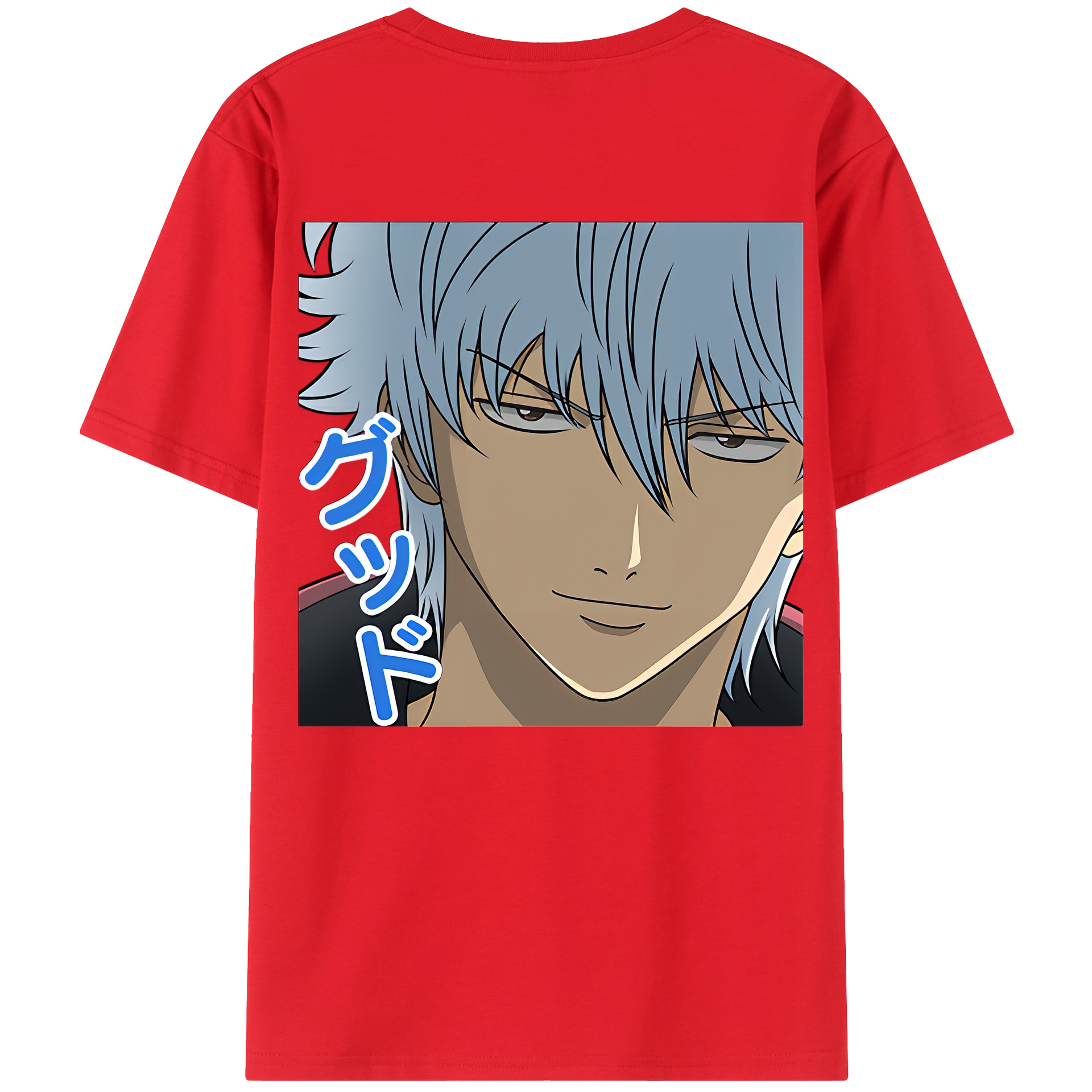 （画像用） ぎんたま 坂田銀時（さかたぎんとき） 神楽 志村新八（しむら しんぱち） GINTAMA Sakata Gintoki Kagura Shimura Shinpachi 綿100％ メンズ半袖Tシャツ（バックプリント） 通気性