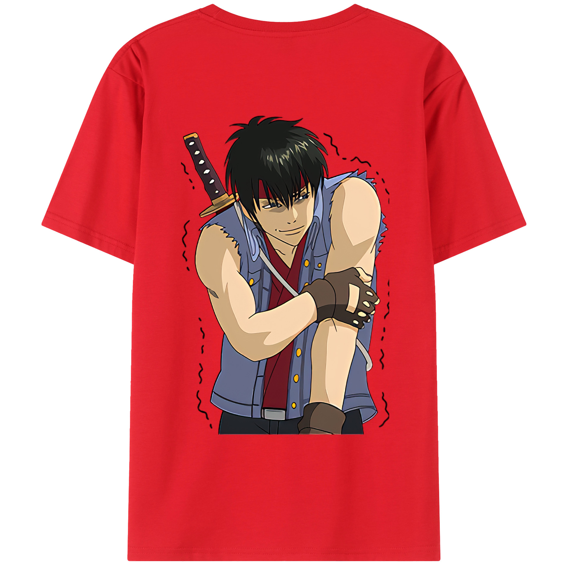 （画像用） ぎんたま 坂田銀時（さかたぎんとき） 神楽 志村新八（しむら しんぱち） GINTAMA Sakata Gintoki Kagura Shimura Shinpachi 綿100％ メンズ半袖Tシャツ（バックプリント） 通気性