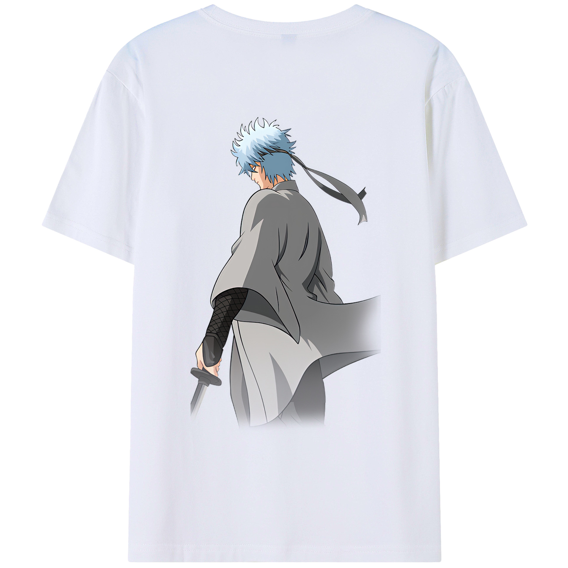 （画像用） ぎんたま 坂田銀時（さかたぎんとき） 神楽 志村新八（しむら しんぱち） GINTAMA Sakata Gintoki Kagura Shimura Shinpachi 綿100％ メンズ半袖Tシャツ（バックプリント） 通気性