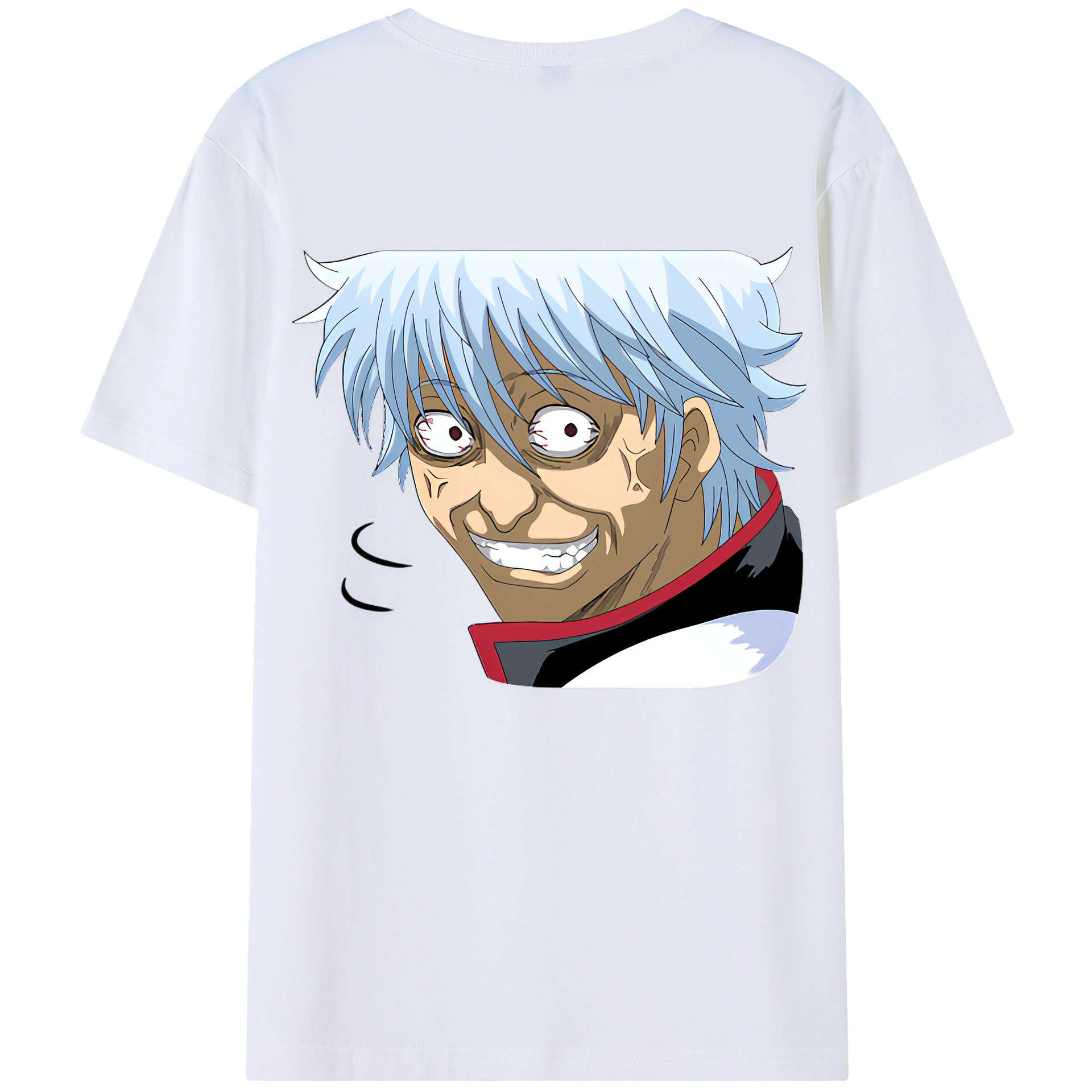 （画像用） ぎんたま 坂田銀時（さかたぎんとき） 神楽 志村新八（しむら しんぱち） GINTAMA Sakata Gintoki Kagura Shimura Shinpachi 綿100％ メンズ半袖Tシャツ（バックプリント） 通気性