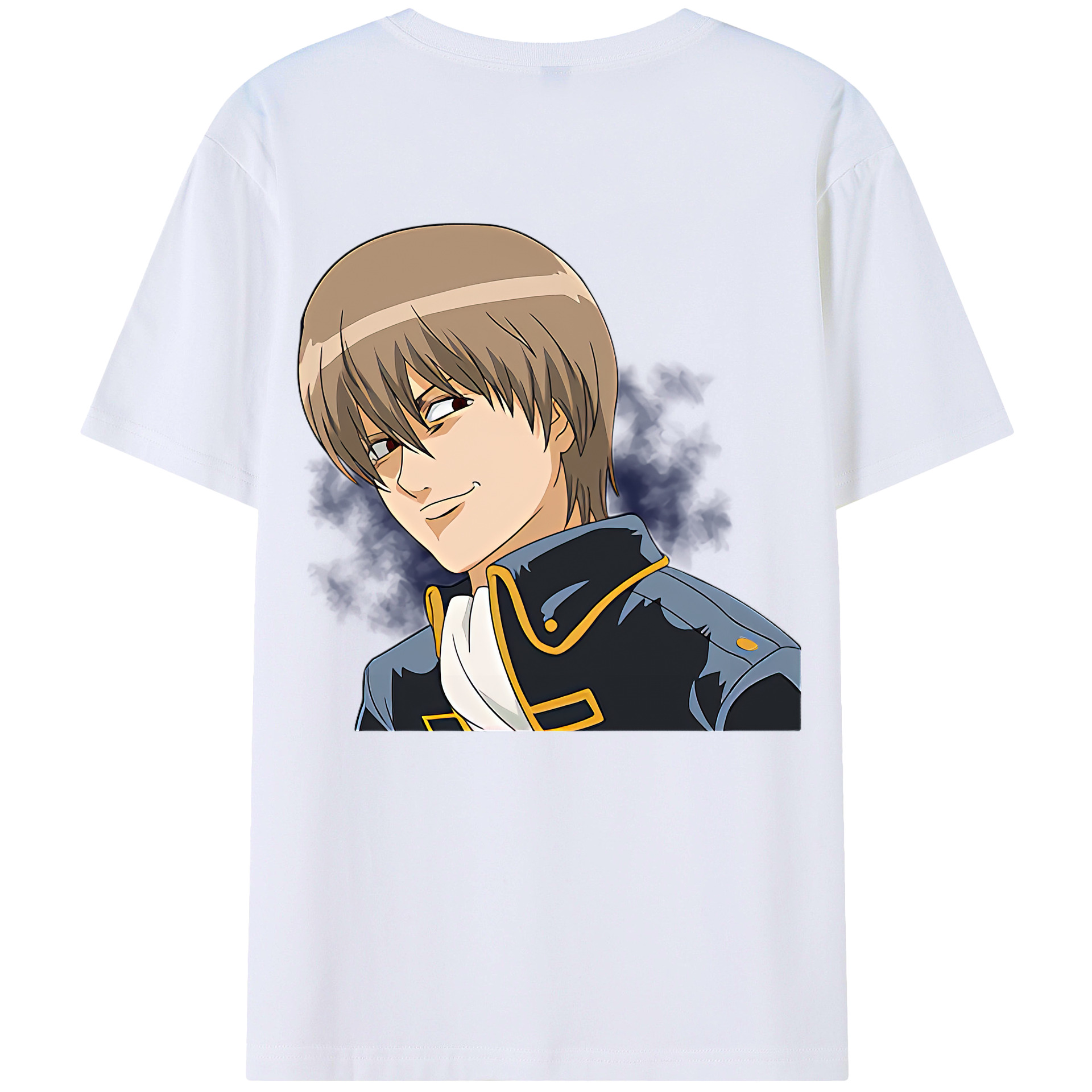 （画像用） ぎんたま 坂田銀時（さかたぎんとき） 神楽 志村新八（しむら しんぱち） GINTAMA Sakata Gintoki Kagura Shimura Shinpachi 綿100％ メンズ半袖Tシャツ（バックプリント） 通気性