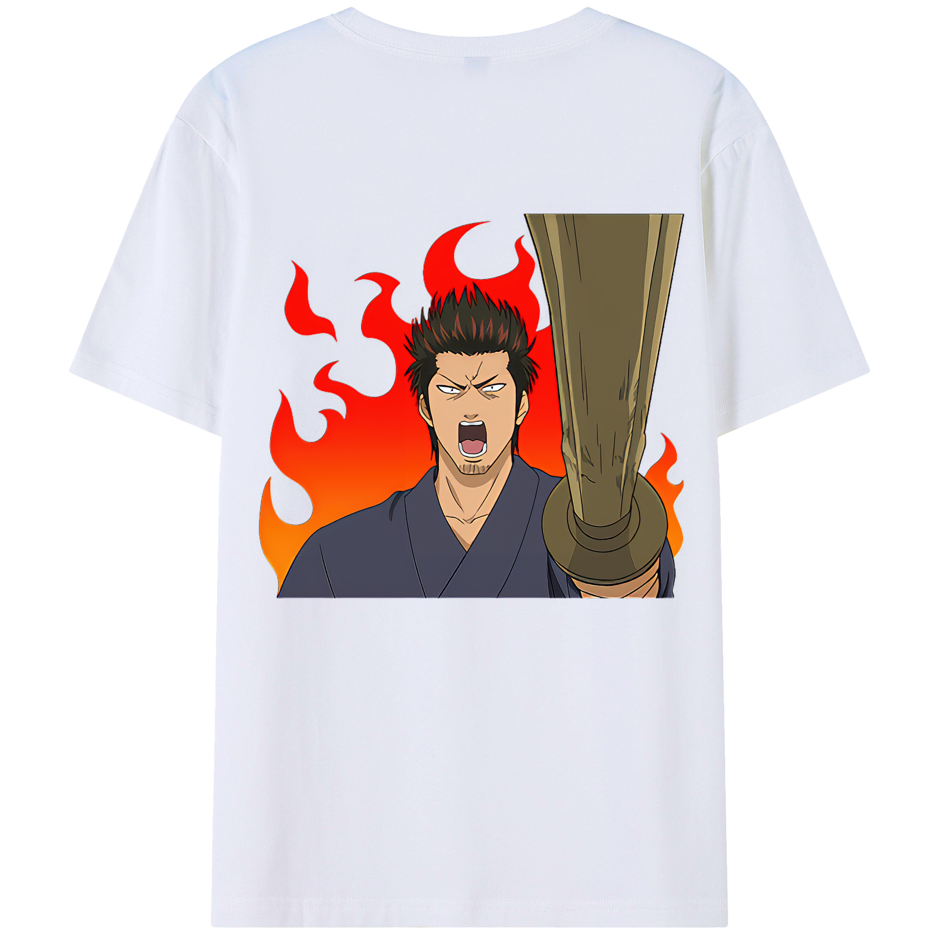 （画像用） ぎんたま 坂田銀時（さかたぎんとき） 神楽 志村新八（しむら しんぱち） GINTAMA Sakata Gintoki Kagura Shimura Shinpachi 綿100％ メンズ半袖Tシャツ（バックプリント） 通気性