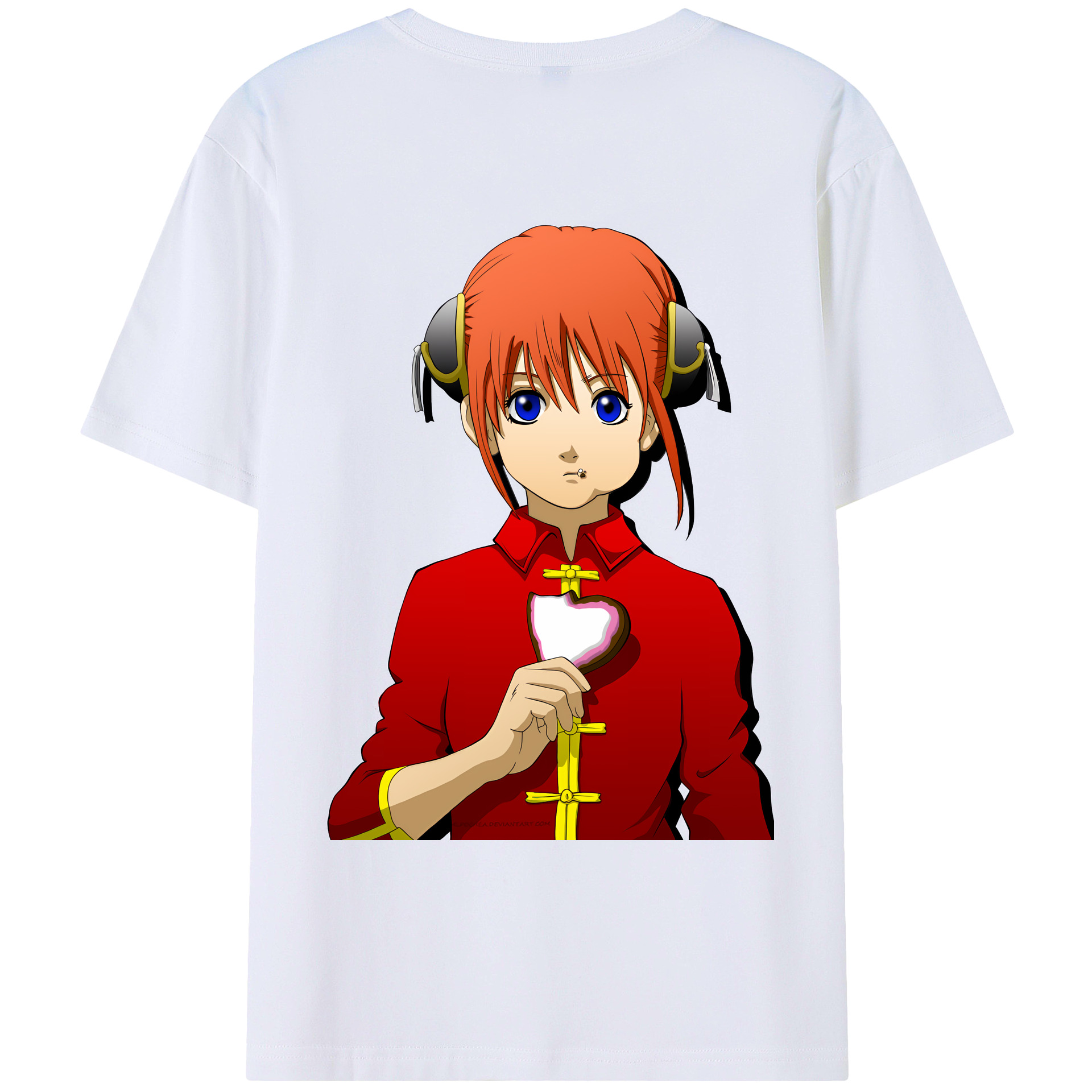 （画像用） ぎんたま 坂田銀時（さかたぎんとき） 神楽 志村新八（しむら しんぱち） GINTAMA Sakata Gintoki Kagura Shimura Shinpachi 綿100％ メンズ半袖Tシャツ（バックプリント） 通気性