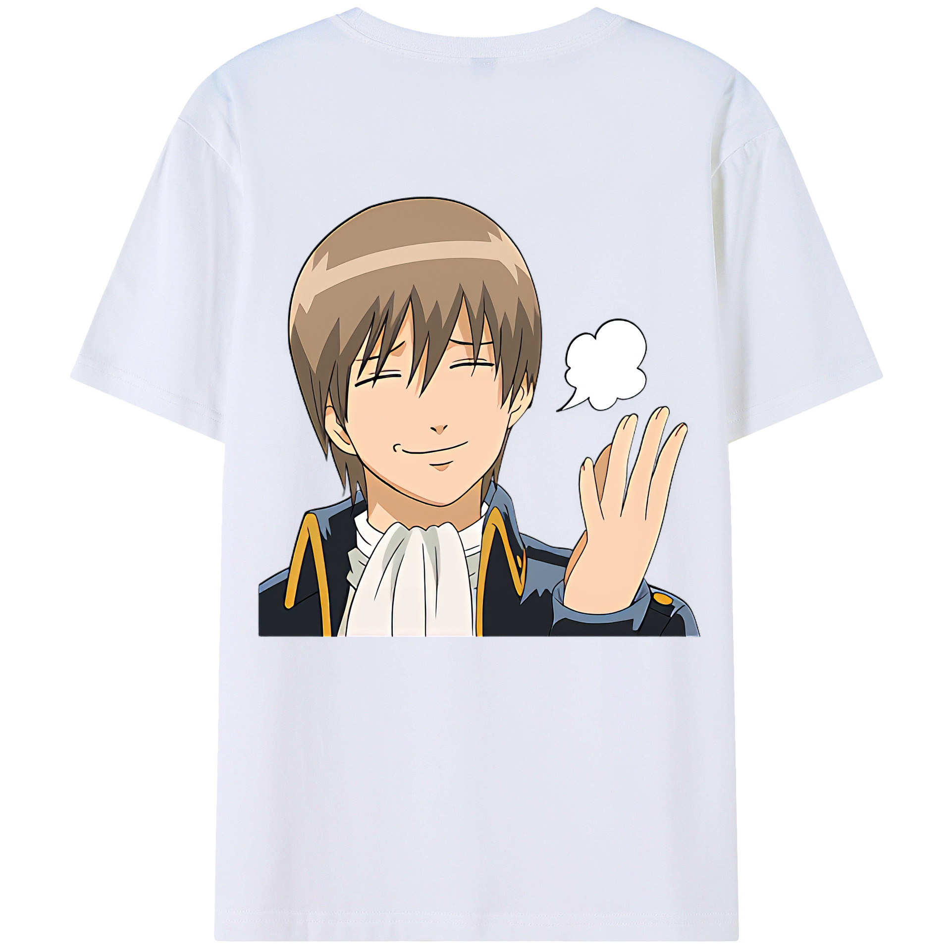 （画像用） ぎんたま 坂田銀時（さかたぎんとき） 神楽 志村新八（しむら しんぱち） GINTAMA Sakata Gintoki Kagura Shimura Shinpachi 綿100％ メンズ半袖Tシャツ（バックプリント） 通気性