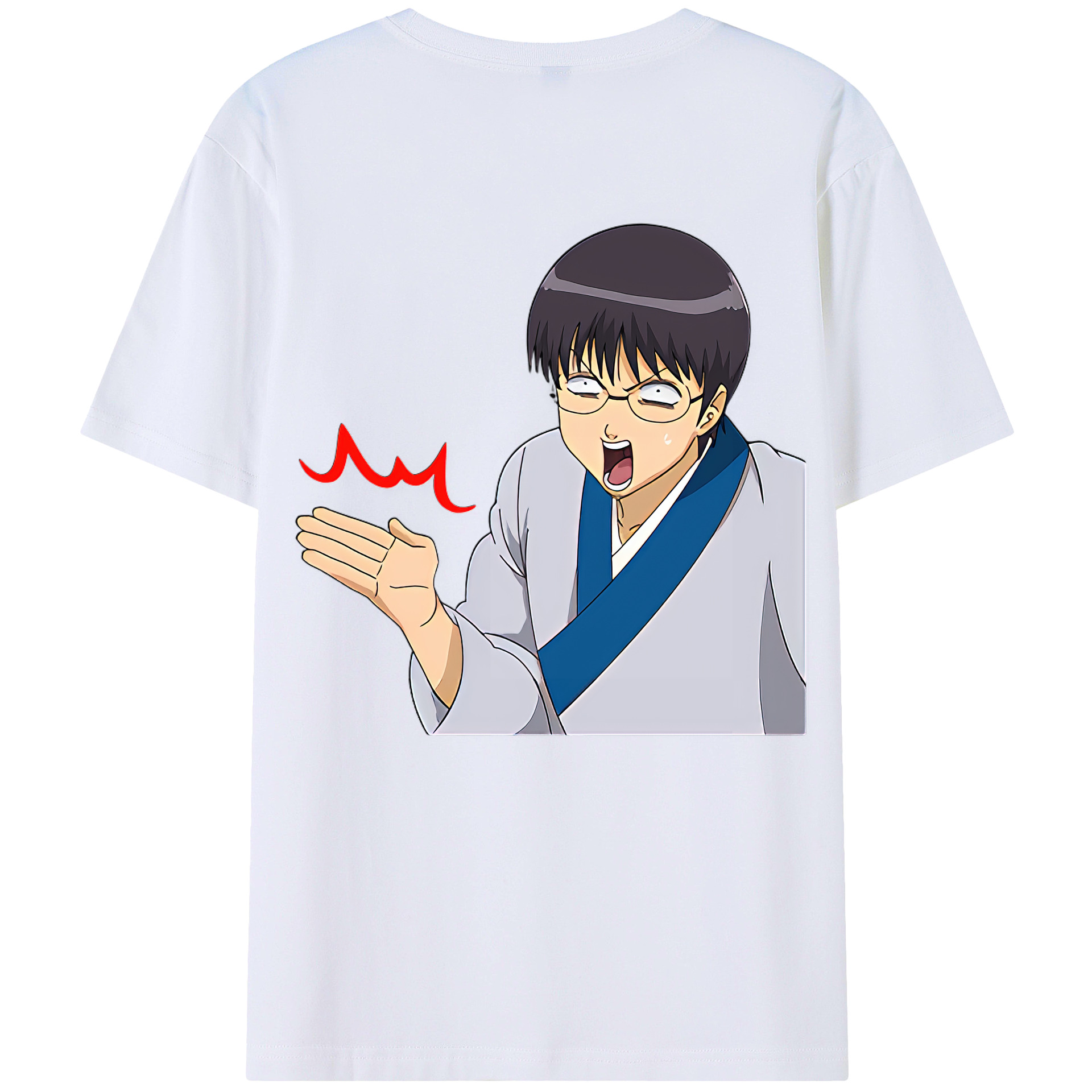 （画像用） ぎんたま 坂田銀時（さかたぎんとき） 神楽 志村新八（しむら しんぱち） GINTAMA Sakata Gintoki Kagura Shimura Shinpachi 綿100％ メンズ半袖Tシャツ（バックプリント） 通気性