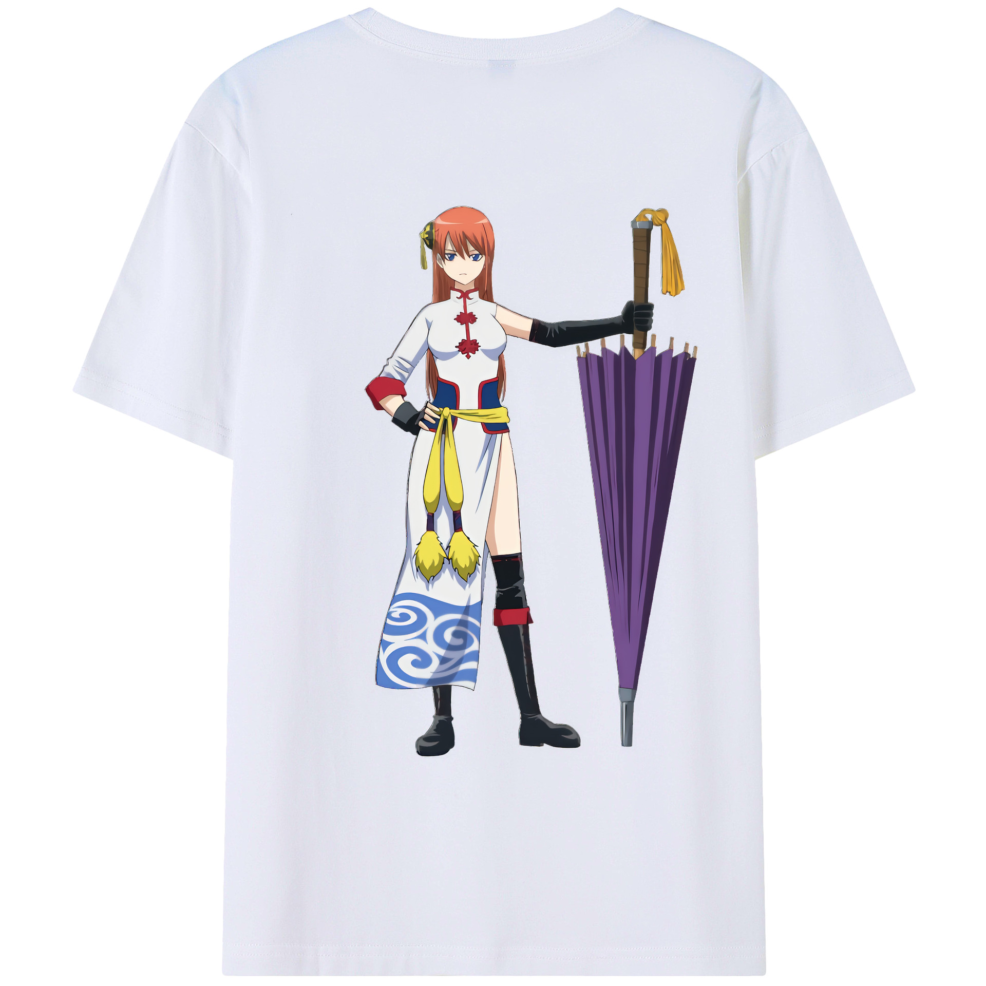 （画像用） ぎんたま 坂田銀時（さかたぎんとき） 神楽 志村新八（しむら しんぱち） GINTAMA Sakata Gintoki Kagura Shimura Shinpachi 綿100％ メンズ半袖Tシャツ（バックプリント） 通気性