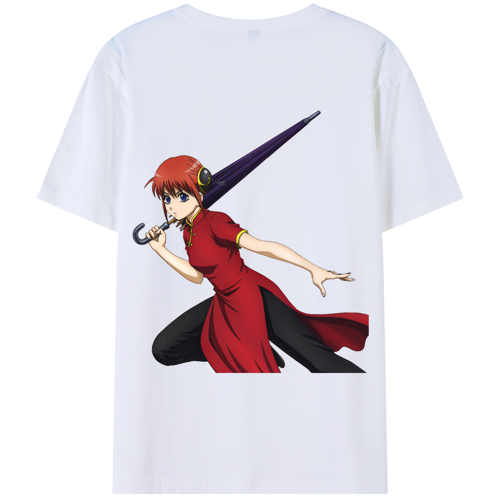 （画像用） ぎんたま 坂田銀時（さかたぎんとき） 神楽 志村新八（しむら しんぱち） GINTAMA Sakata Gintoki Kagura Shimura Shinpachi 綿100％ メンズ半袖Tシャツ（バックプリント） 通気性